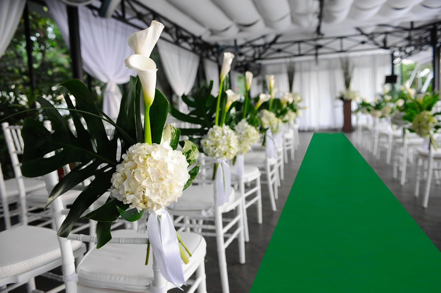Grass Green Carpet Runner for Party 26x15ft