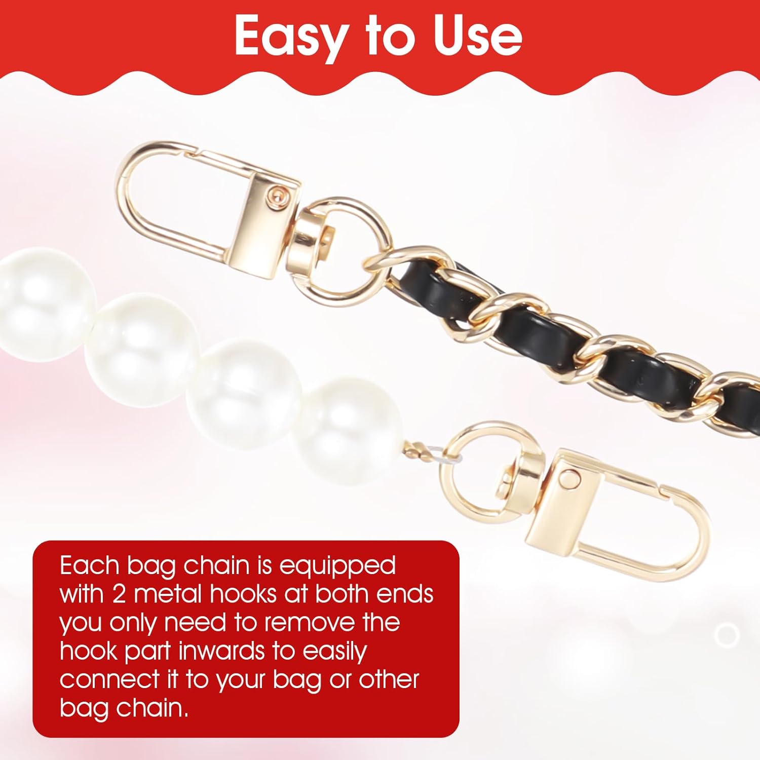 TIESOME 2 Pcs Bag Extender Chain for Handbags