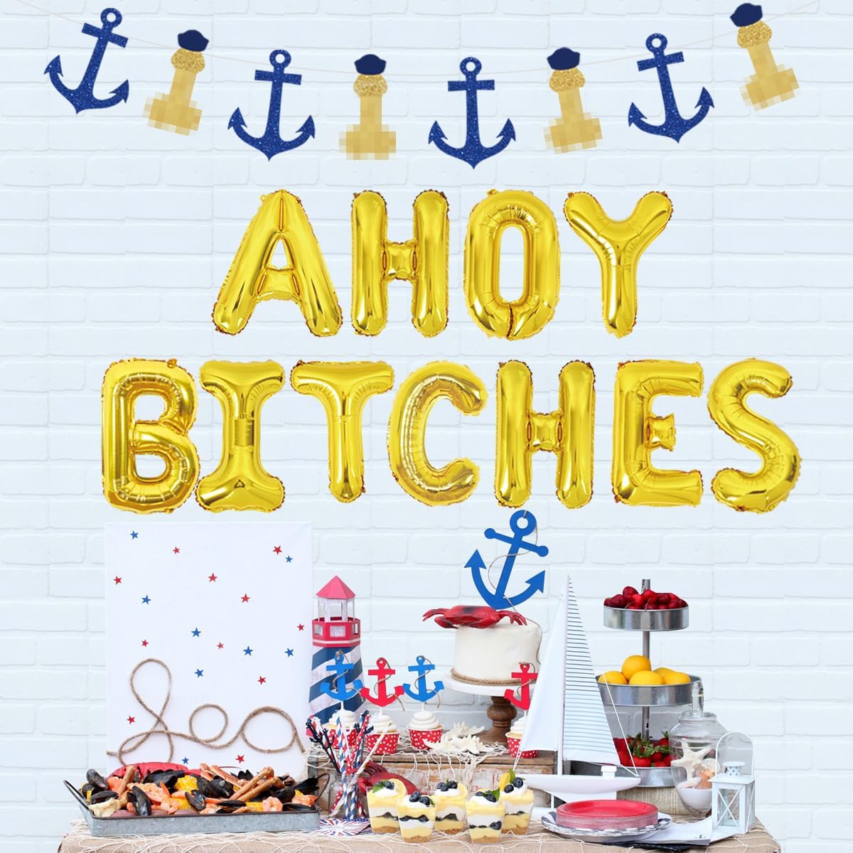 Nautical Bachelorette Balloon Banner Set
