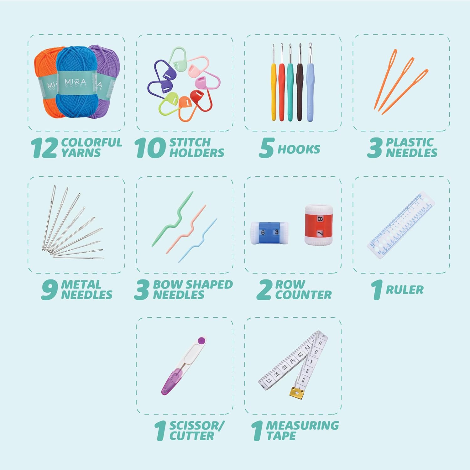 Mira HandCrafts Crochet Kit for Beginners