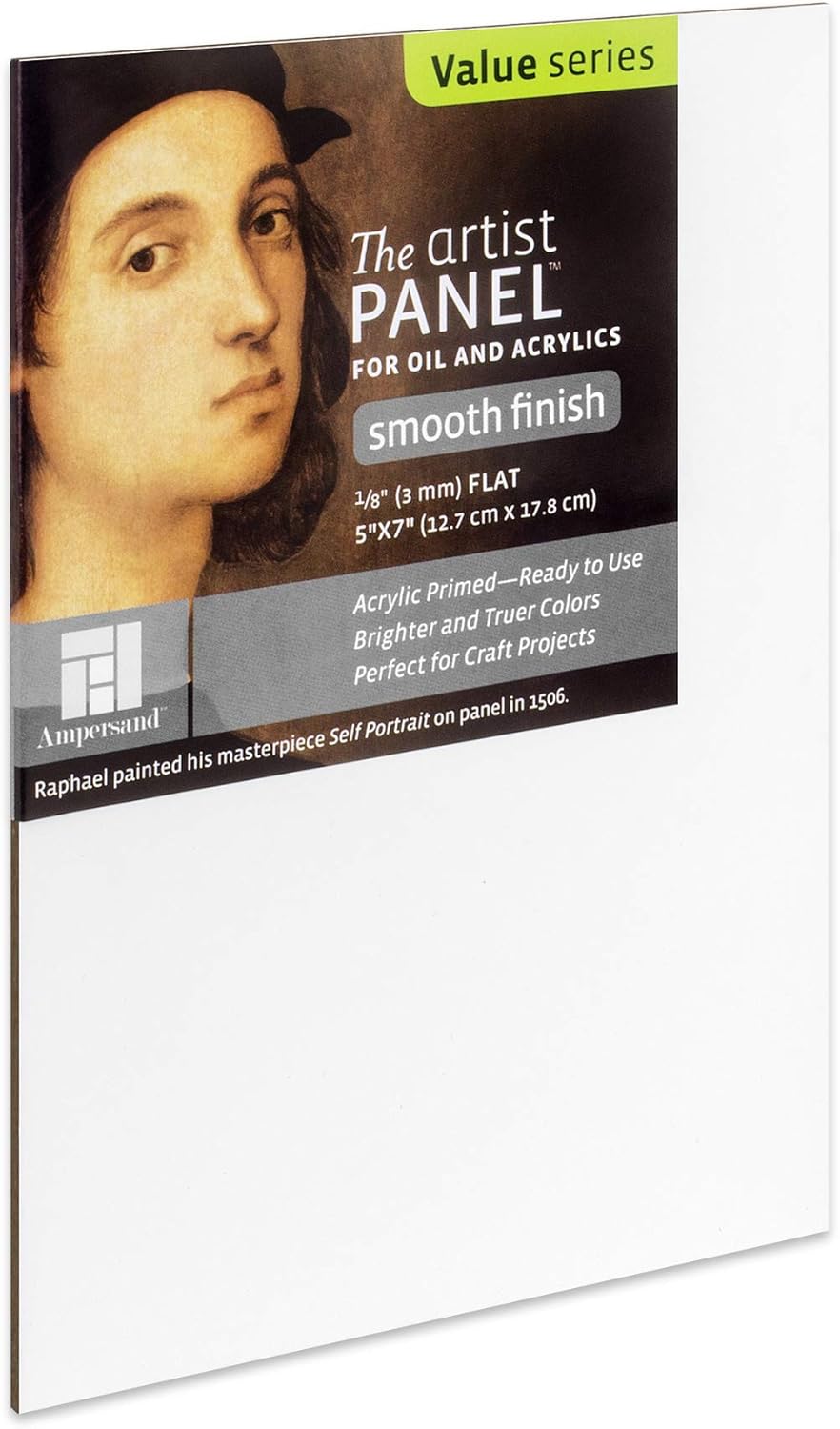 Ampersand Art Supply Wood Gesso Panel 5x7