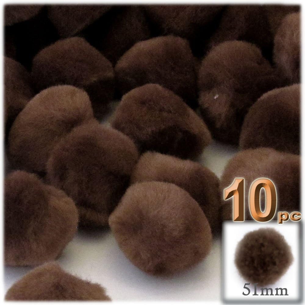 The Crafts Outlet 10-Piece Multi Purpose Pom Poms