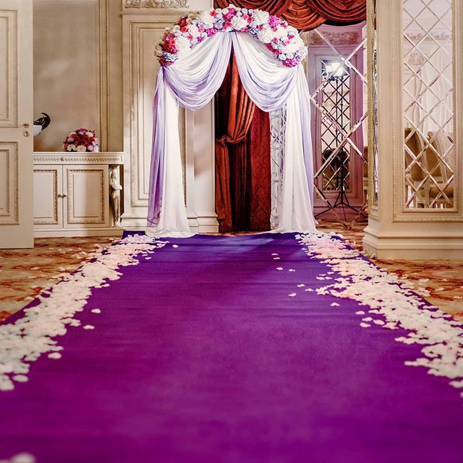 Purple Wedding Aisle Runner 140gsm Carpet for Ceremony and Events