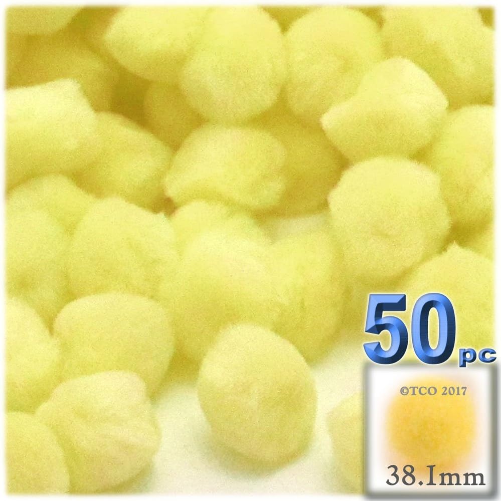 The Crafts Outlet 50 Piece Multi Purpose Pom Poms Turquoise Blue