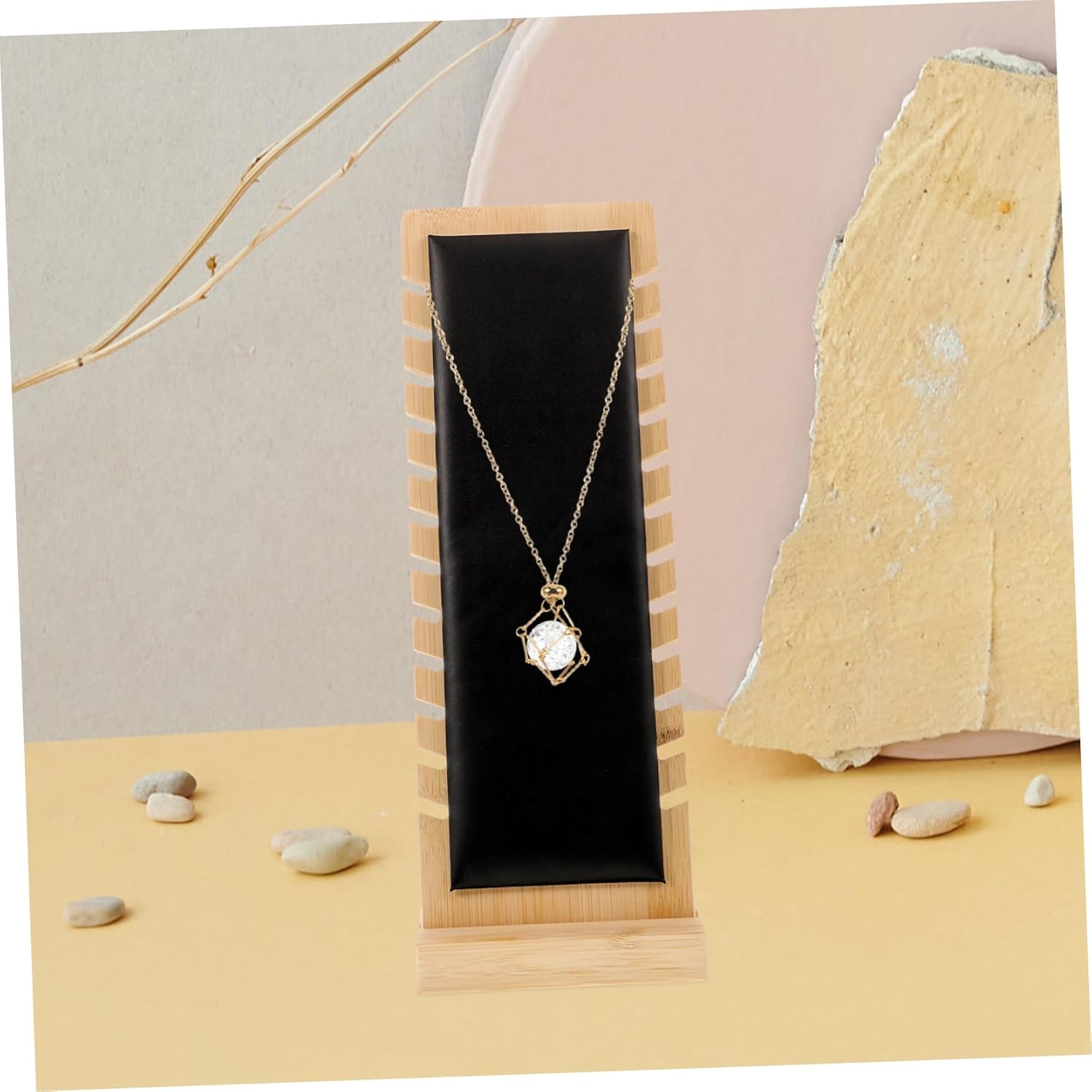 1pc Lightweight Freestanding Jewelry Display Stand for Necklaces and Chains