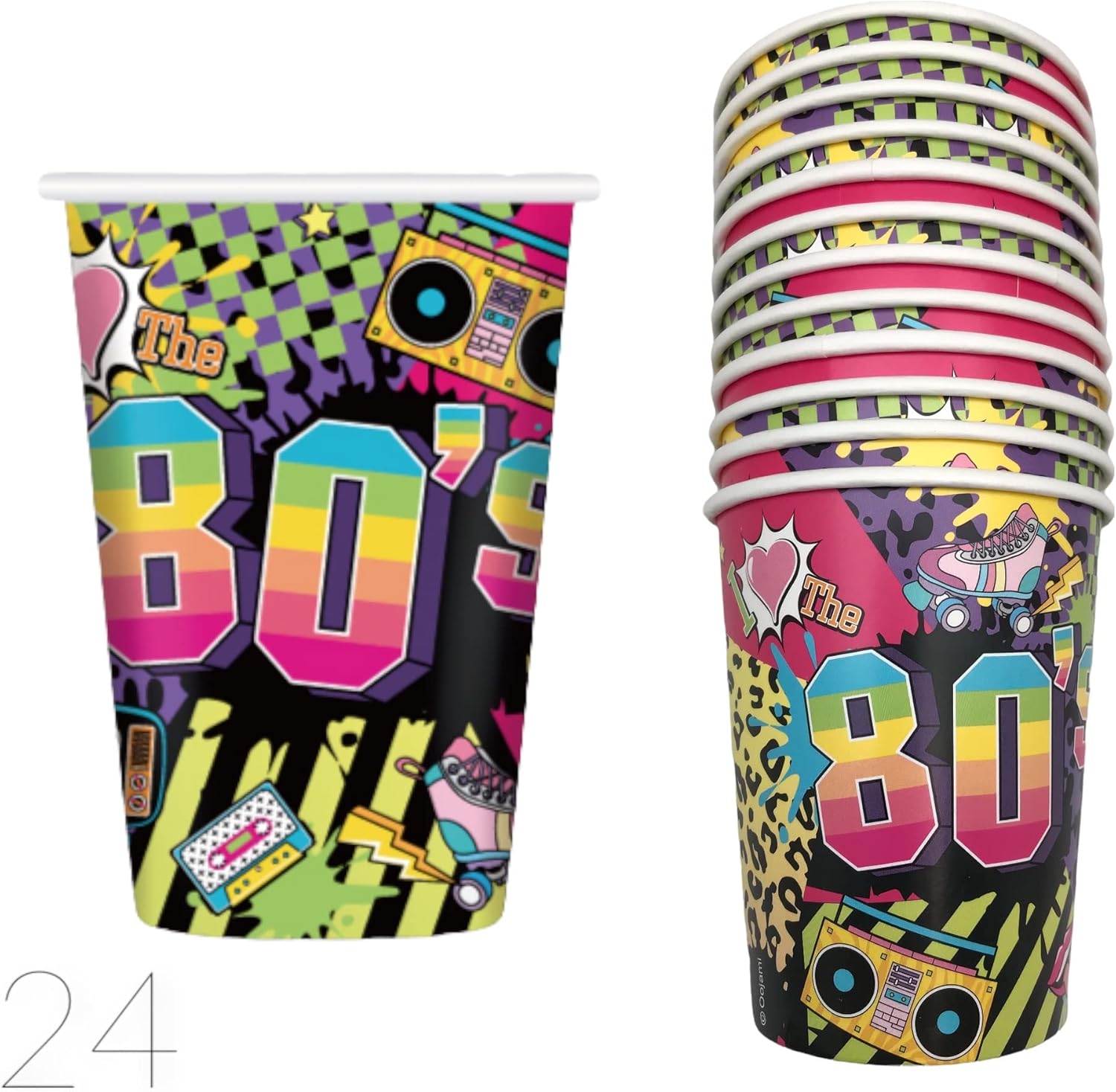 Oojami 80s Party Pack Serves 24 Guests
