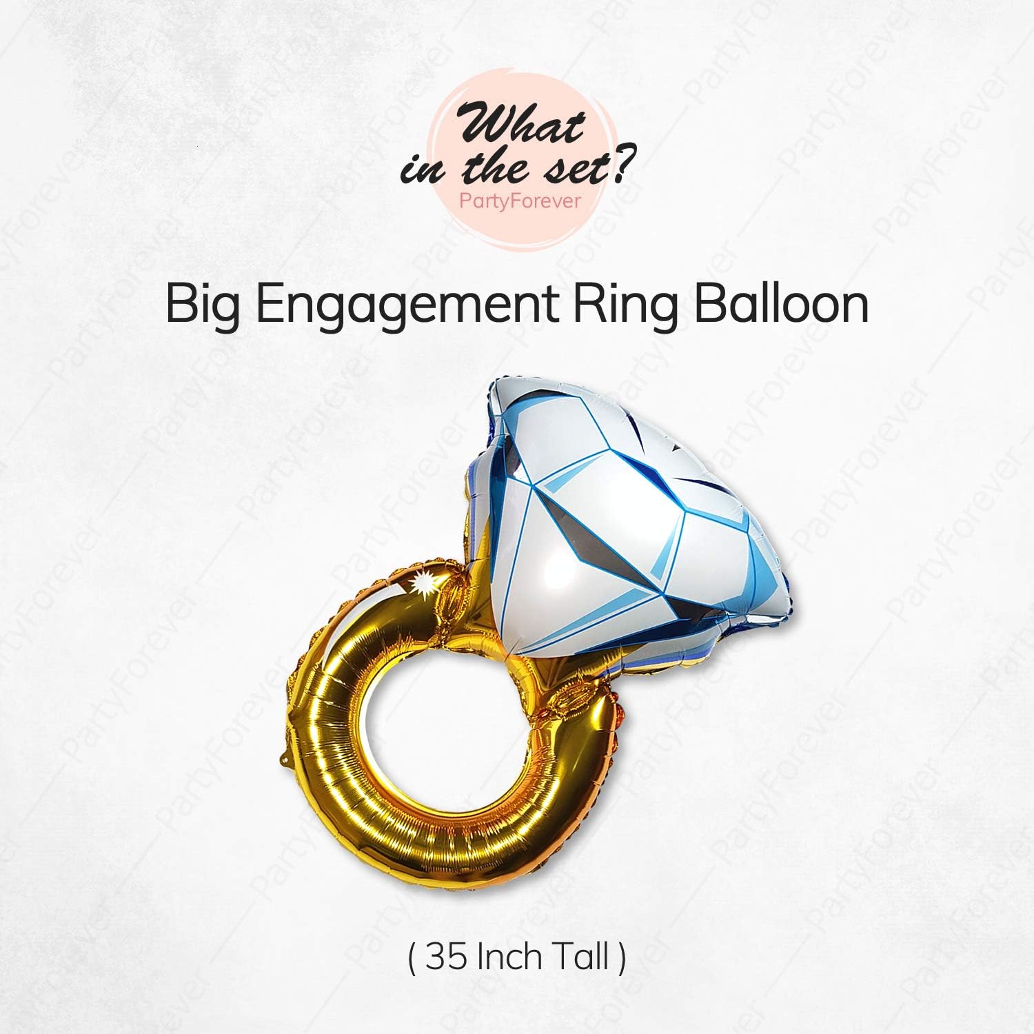 PartyForever Big Gold Fiesta Balloons Decor Kit - Bridal Shower Hen Party Supplies