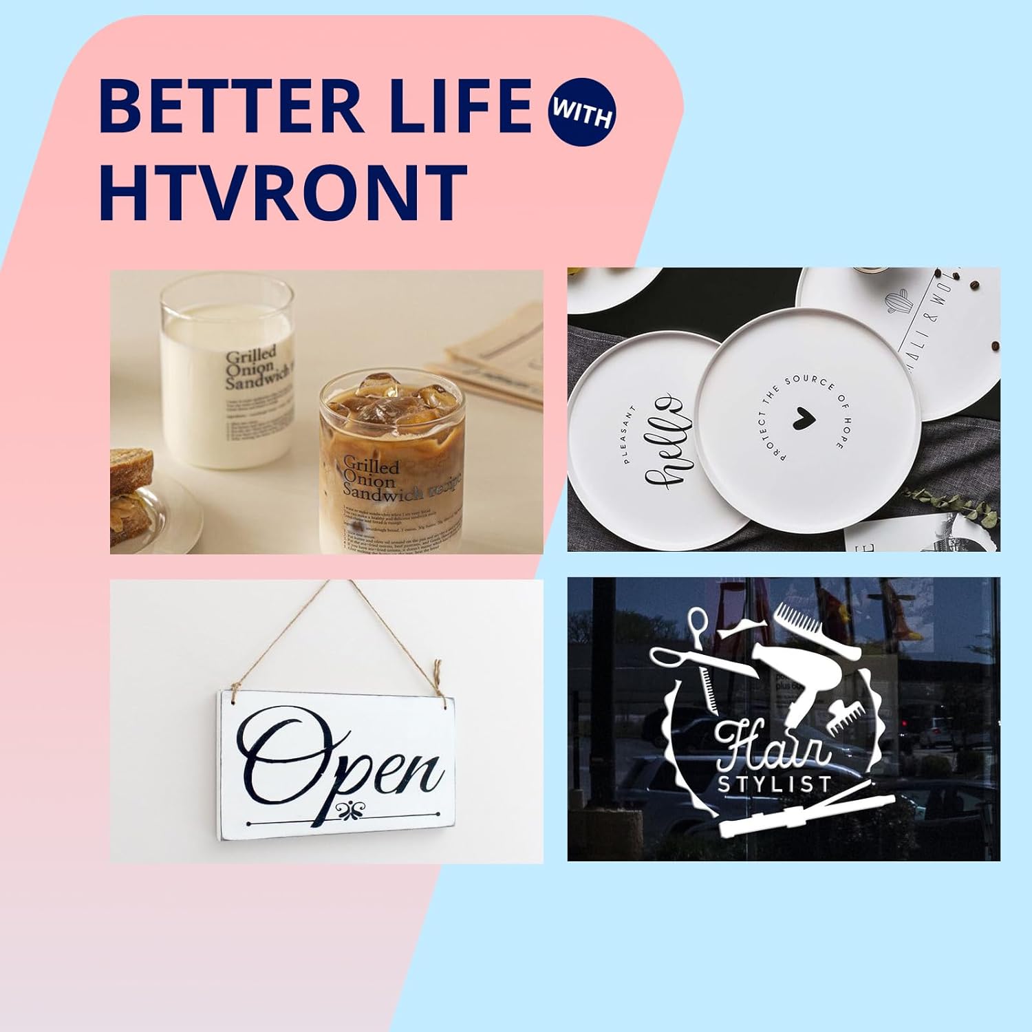 HTVRONT White Permanent Vinyl 12x65FT for Cricut and Silhouette