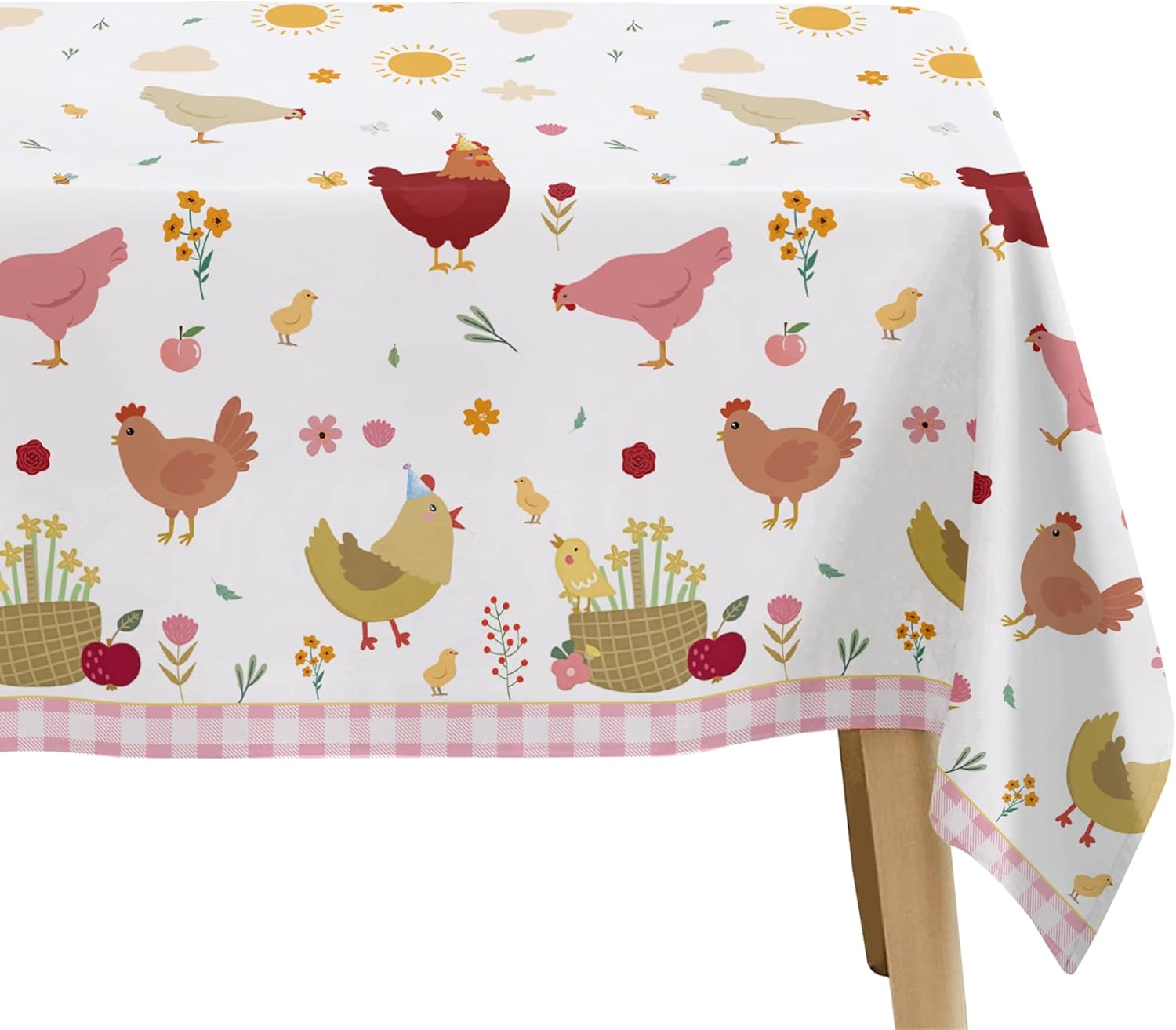 Chicken Party Decorations Tablecloth 3 Pack