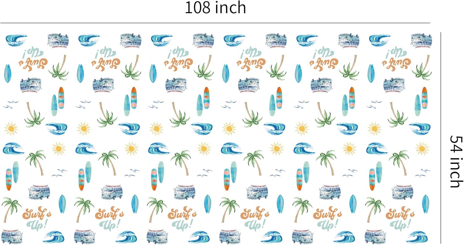 Surfs Up Party Tablecloth Boys 3 Pack