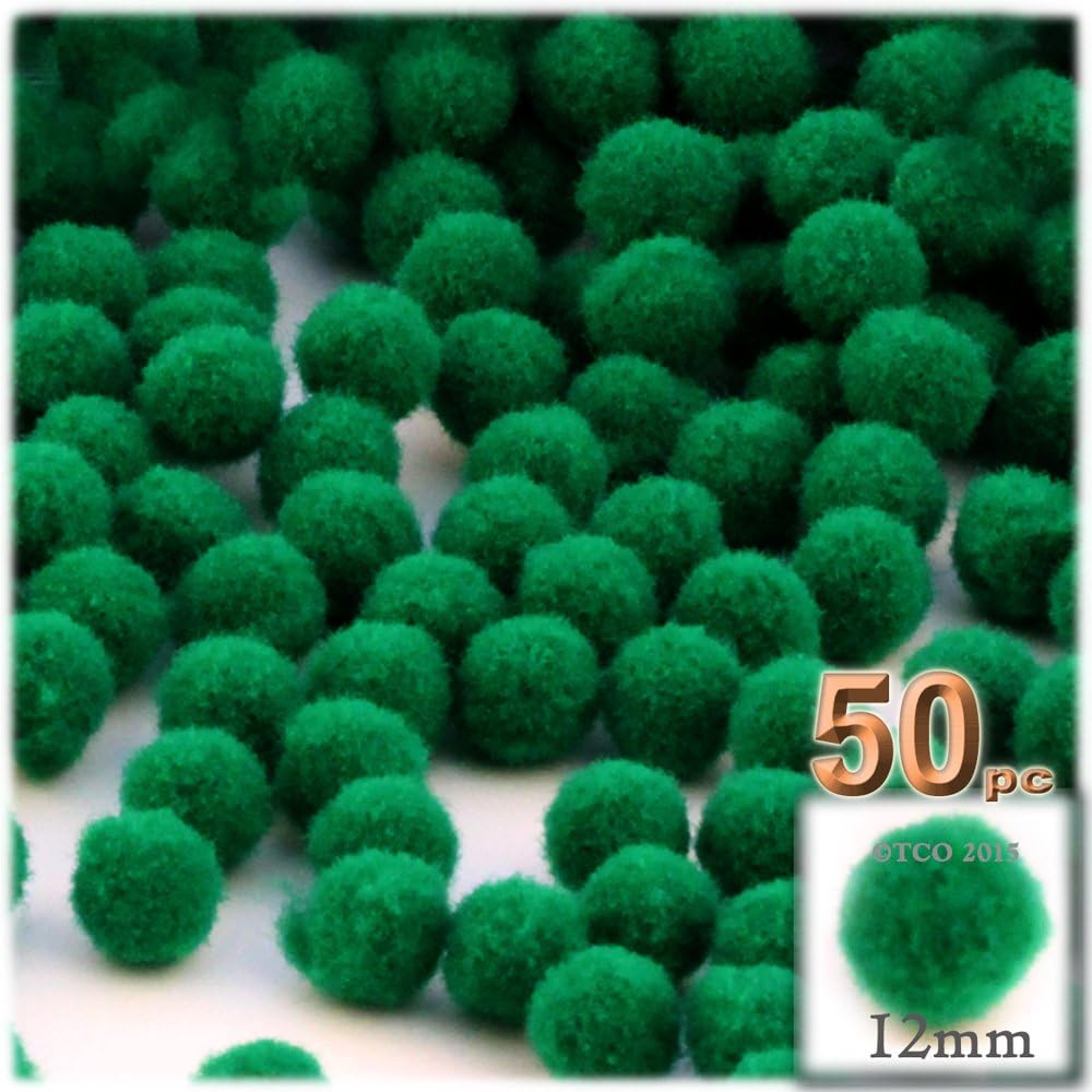 The Crafts Outlet 50-Piece Multi Purpose Pom Poms Pink