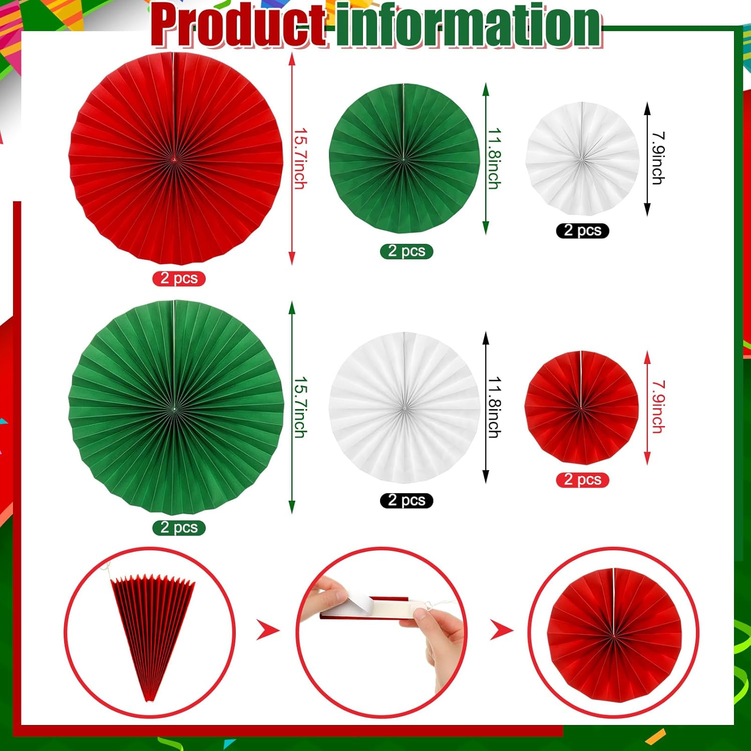 Marspark 44 Pcs Mexican Independence Day Decorations Set