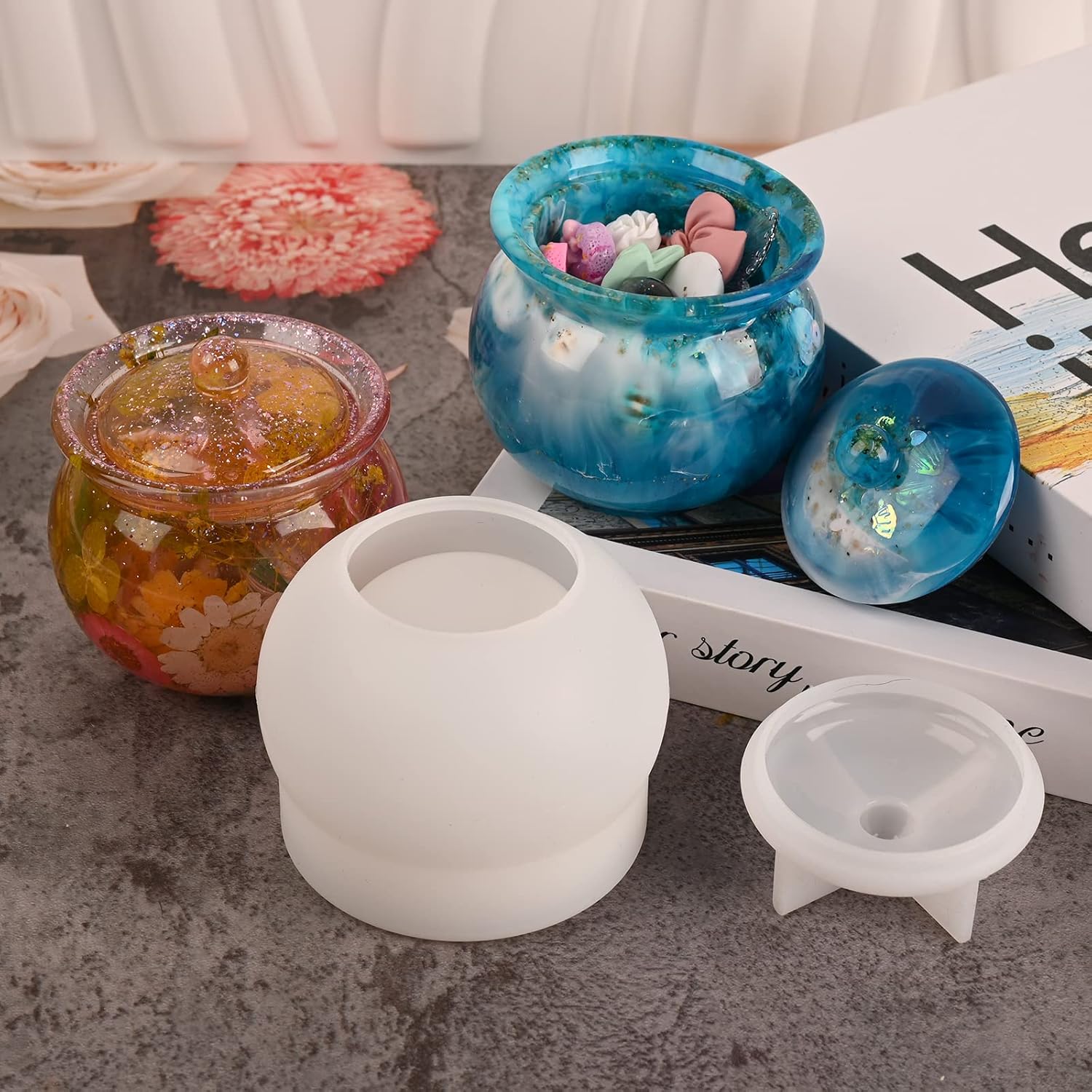Actvty Jar Silicone Molds for Epoxy Resin DIY Projects