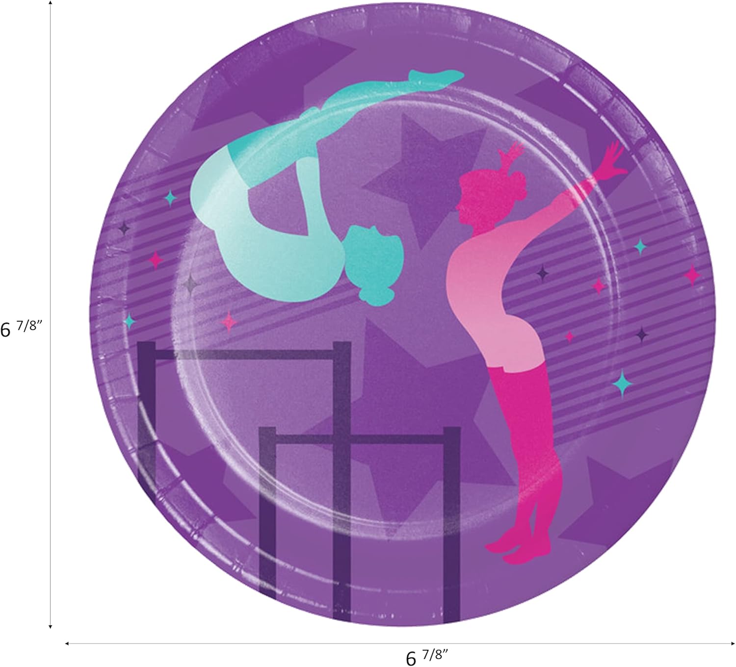 Gymnastics Party Supplies Set for 8