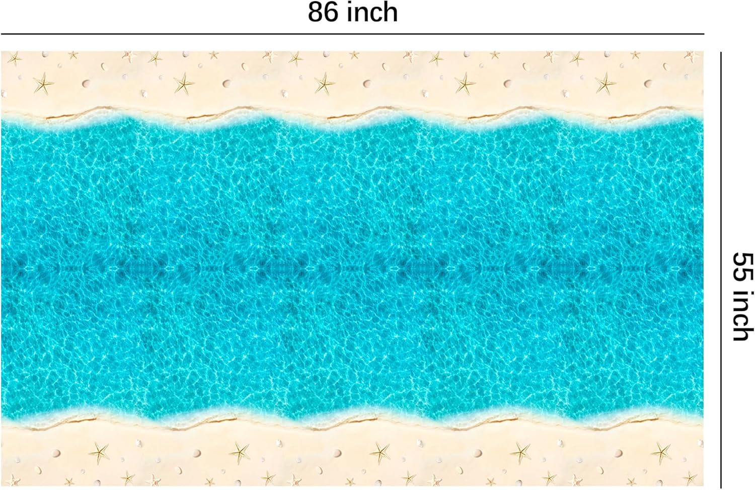 Srua Don Beach Party Tablecloths 3 Pack 55x86 Inches