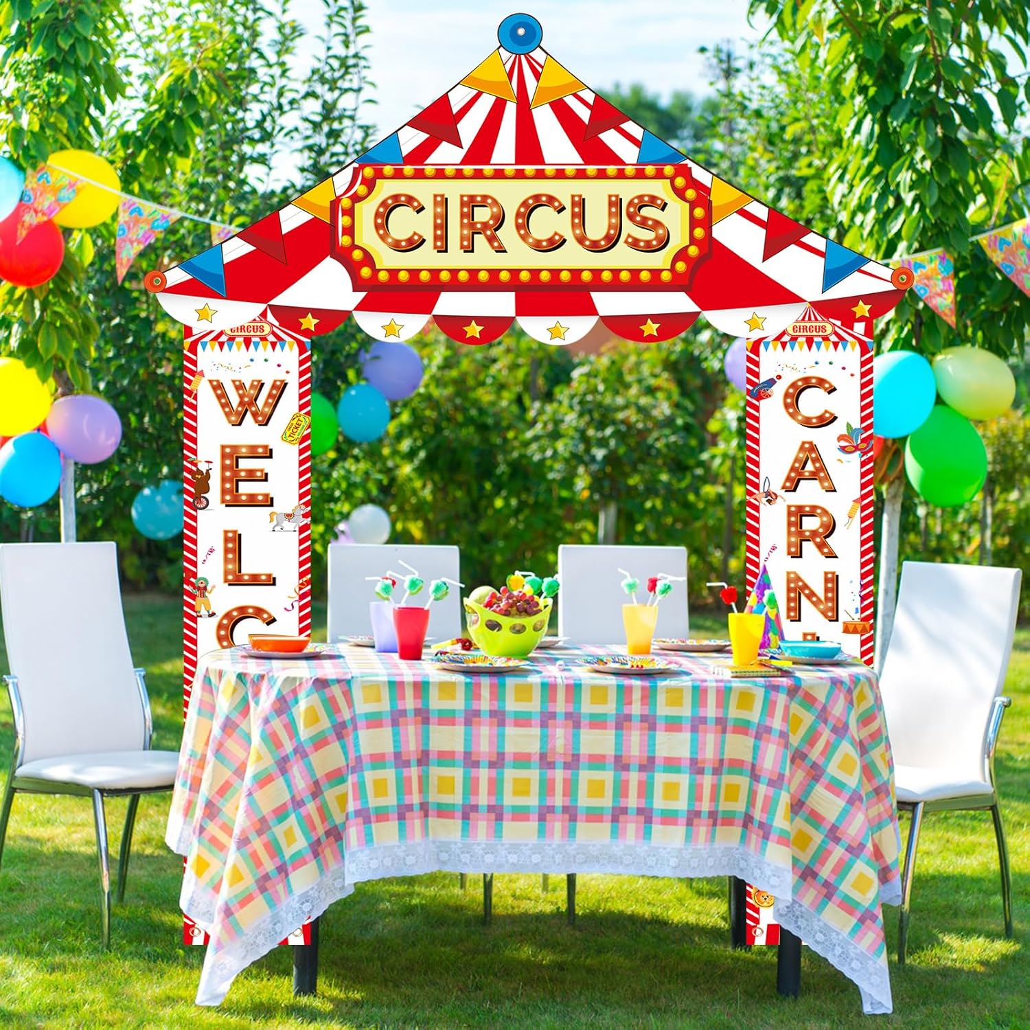 4 Pcs Carnival Entryway Decorations Party Set