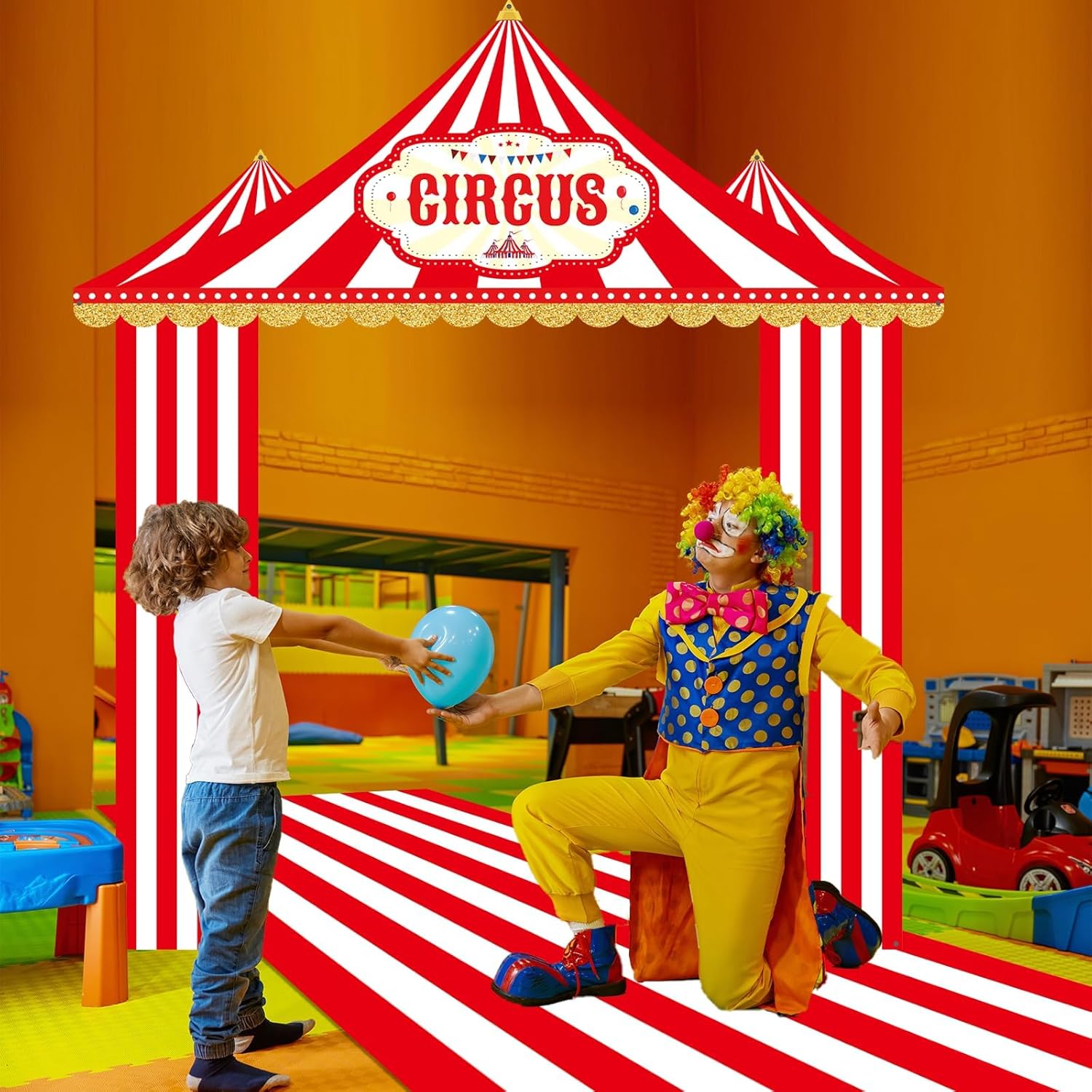 4 Pcs Circus Tent Decorations for Birthday Party