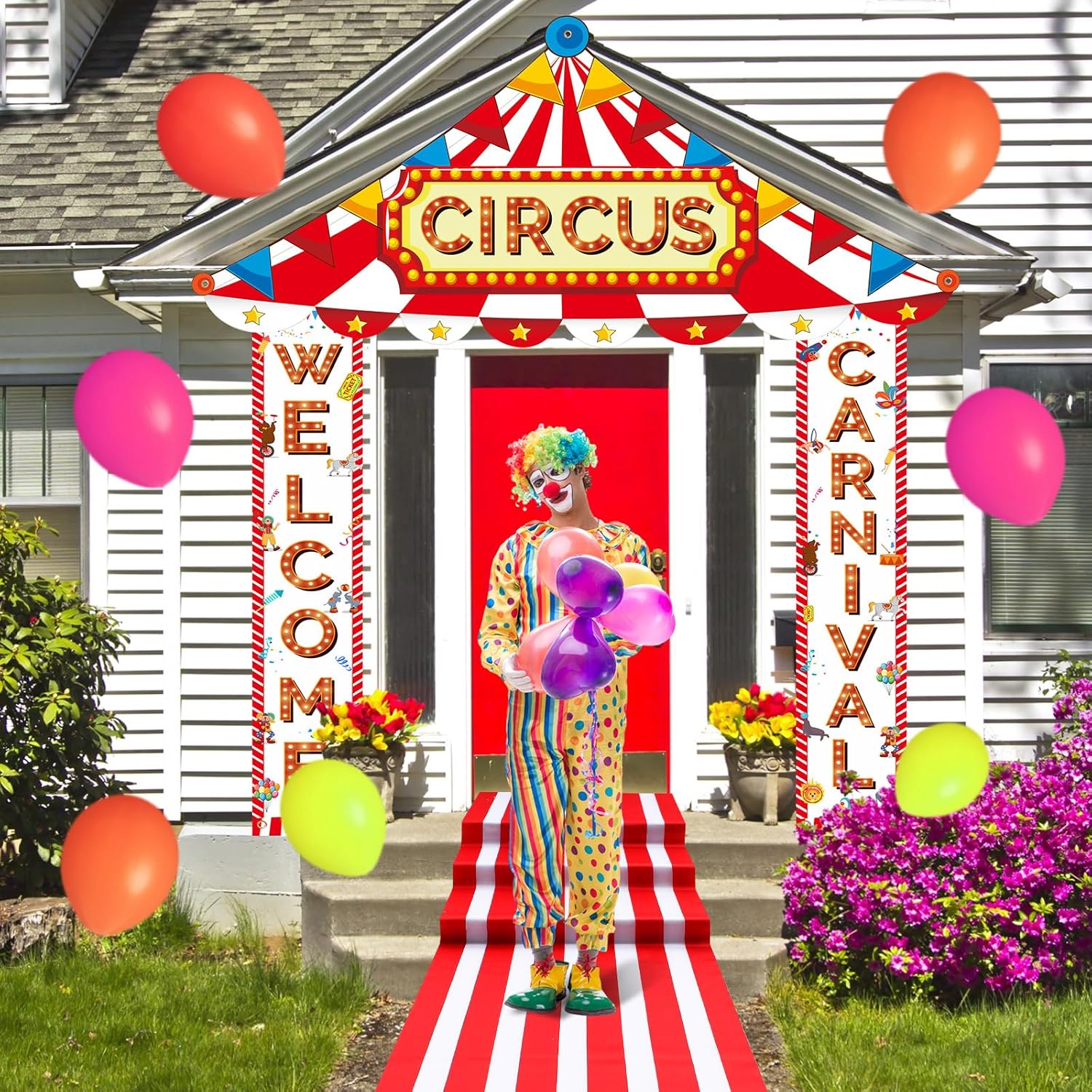 4 Pcs Carnival Entryway Decorations Party Set