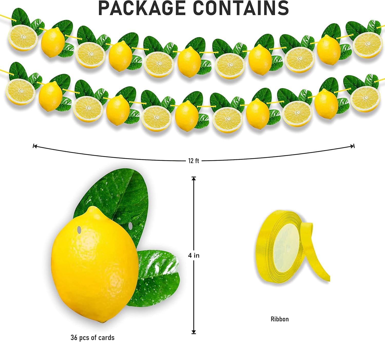 Lemon Garland Decoration for Summer Party