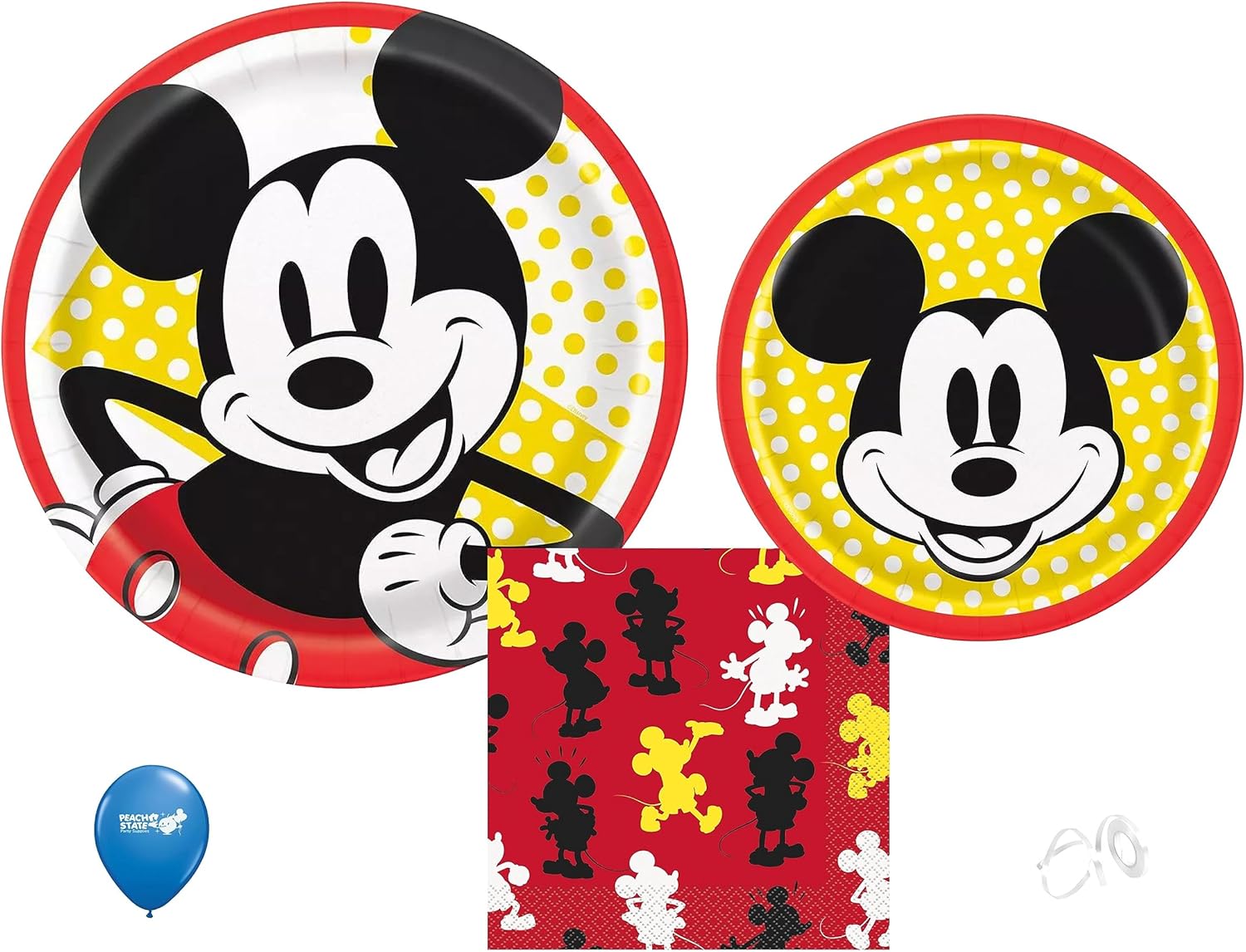 Mickey Mouse Birthday Party Supplies Bundle