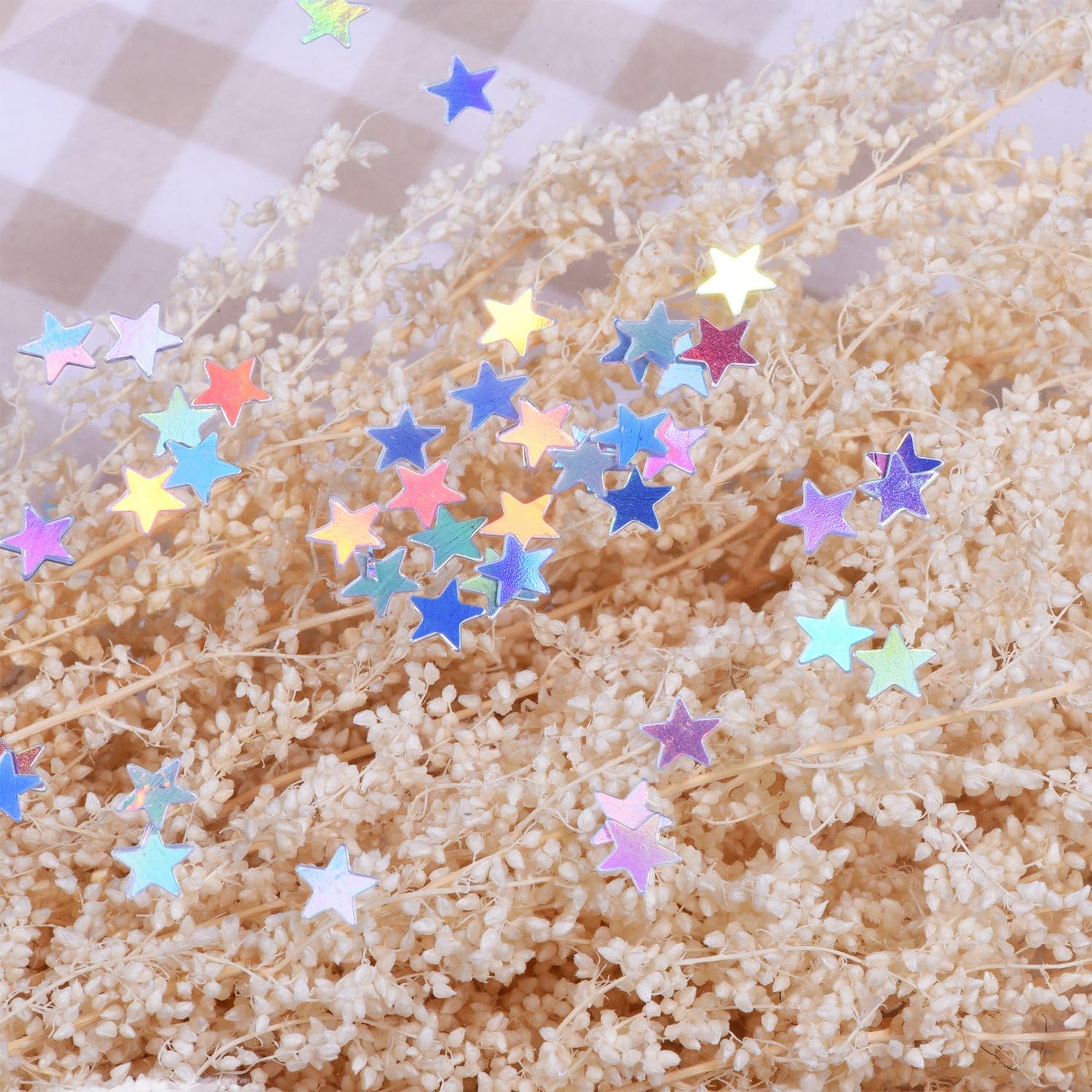 EBOOT Multicolor Holographic Star Confetti 14 Inch