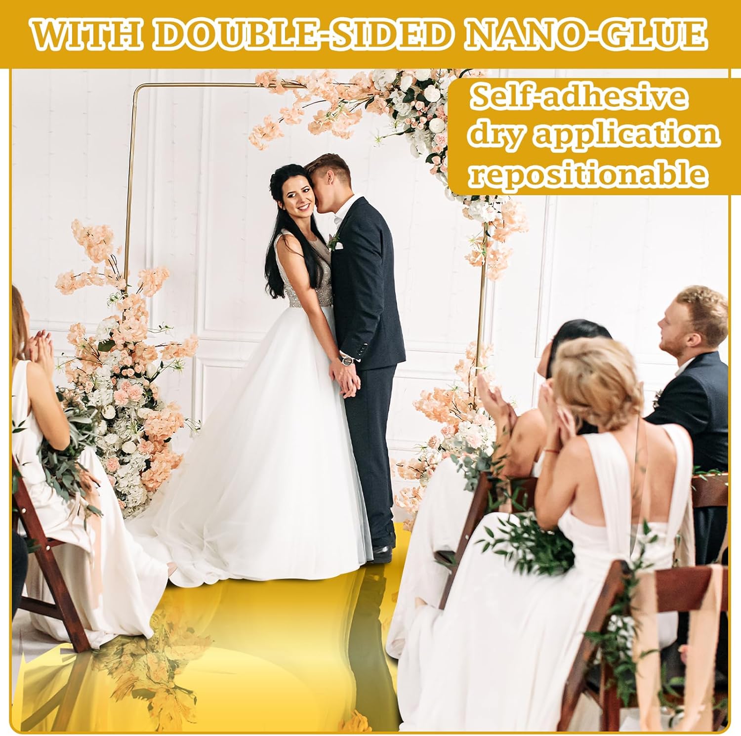 33 x 984 Ft Gold Aisle Runner for Wedding
