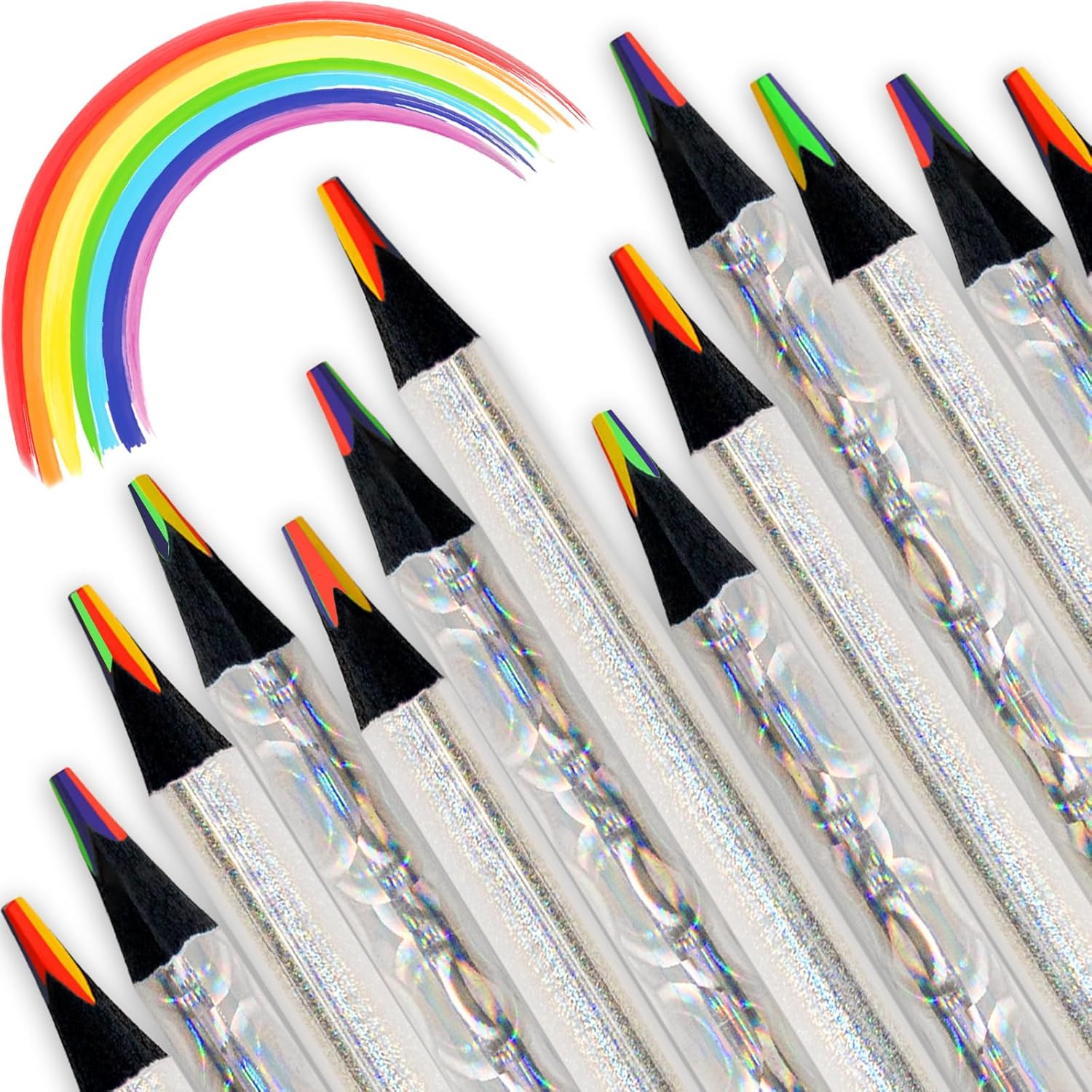ThEast 30 Rainbow Colored Pencils for Kids and Adults