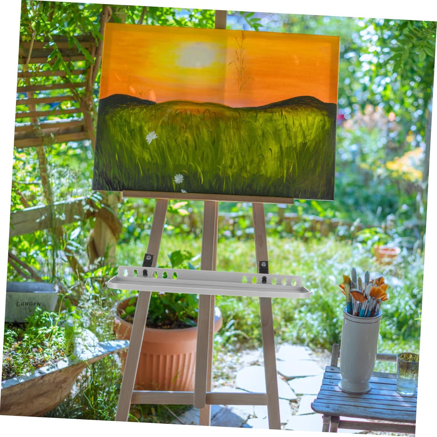Artist Easel Plate Easel Painting Tray with Detachable Design
