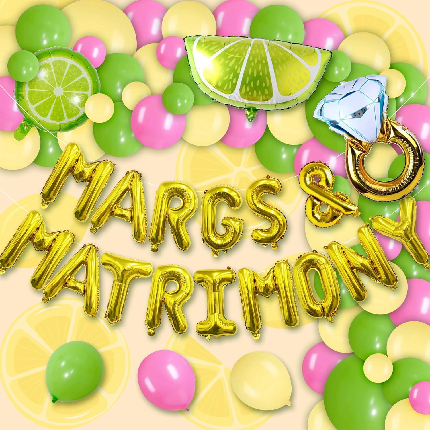 Margs Matrimony Bachelorette Balloons 62pcs Set