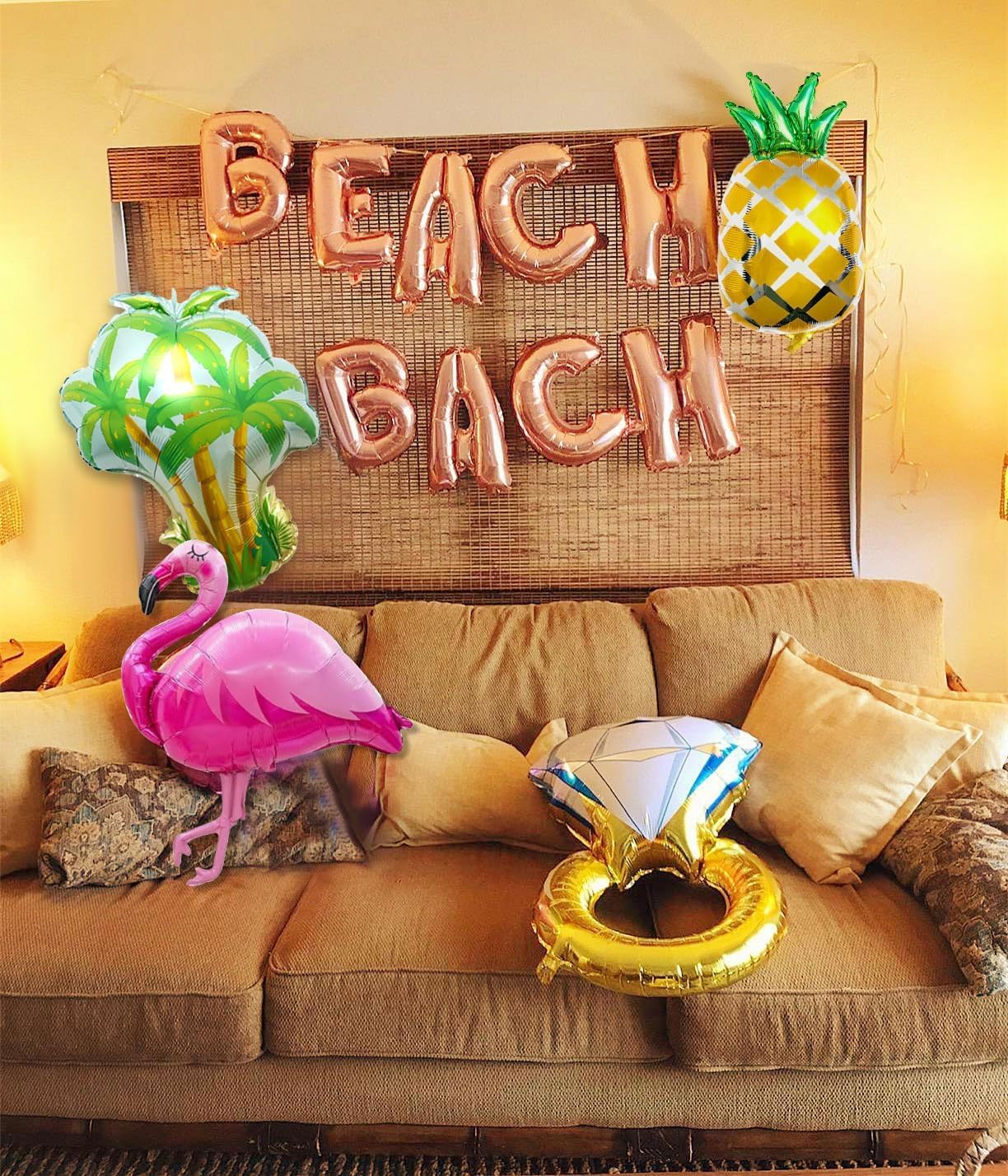 JeVenis Flamingo Balloon Set for Bridal Shower Party