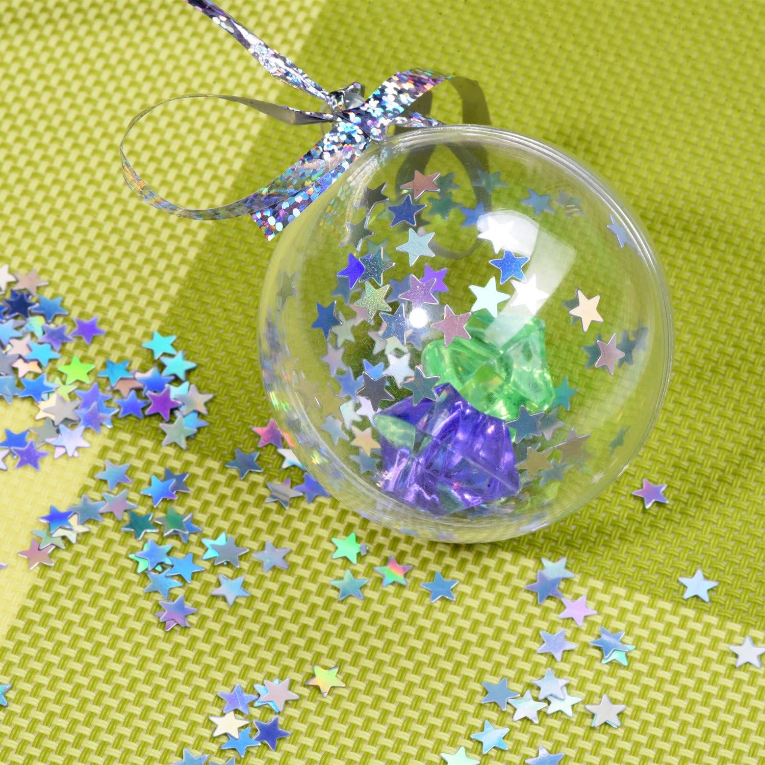 EBOOT Multicolor Holographic Star Confetti 14 Inch