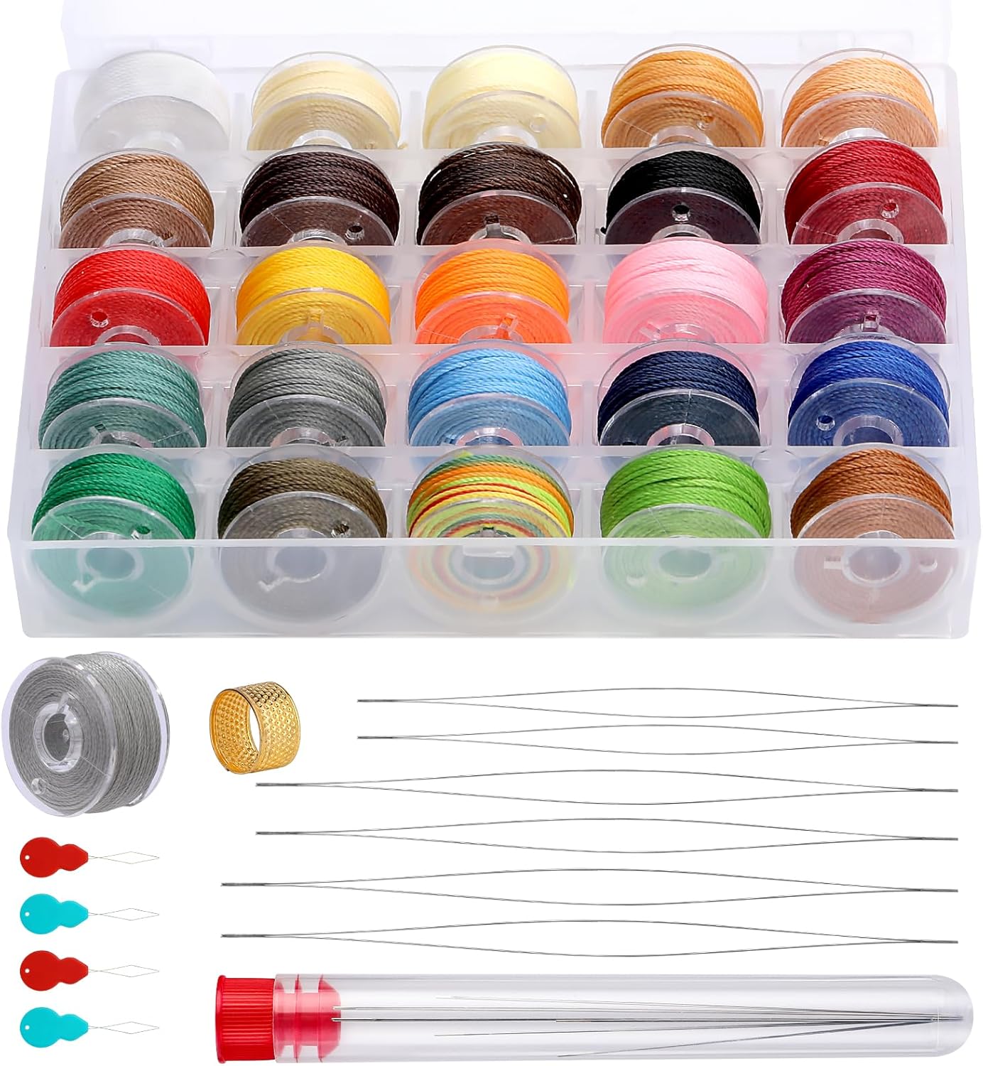 25 Colors Waxed Thread Set for Jewelry Making and Leather Sewing