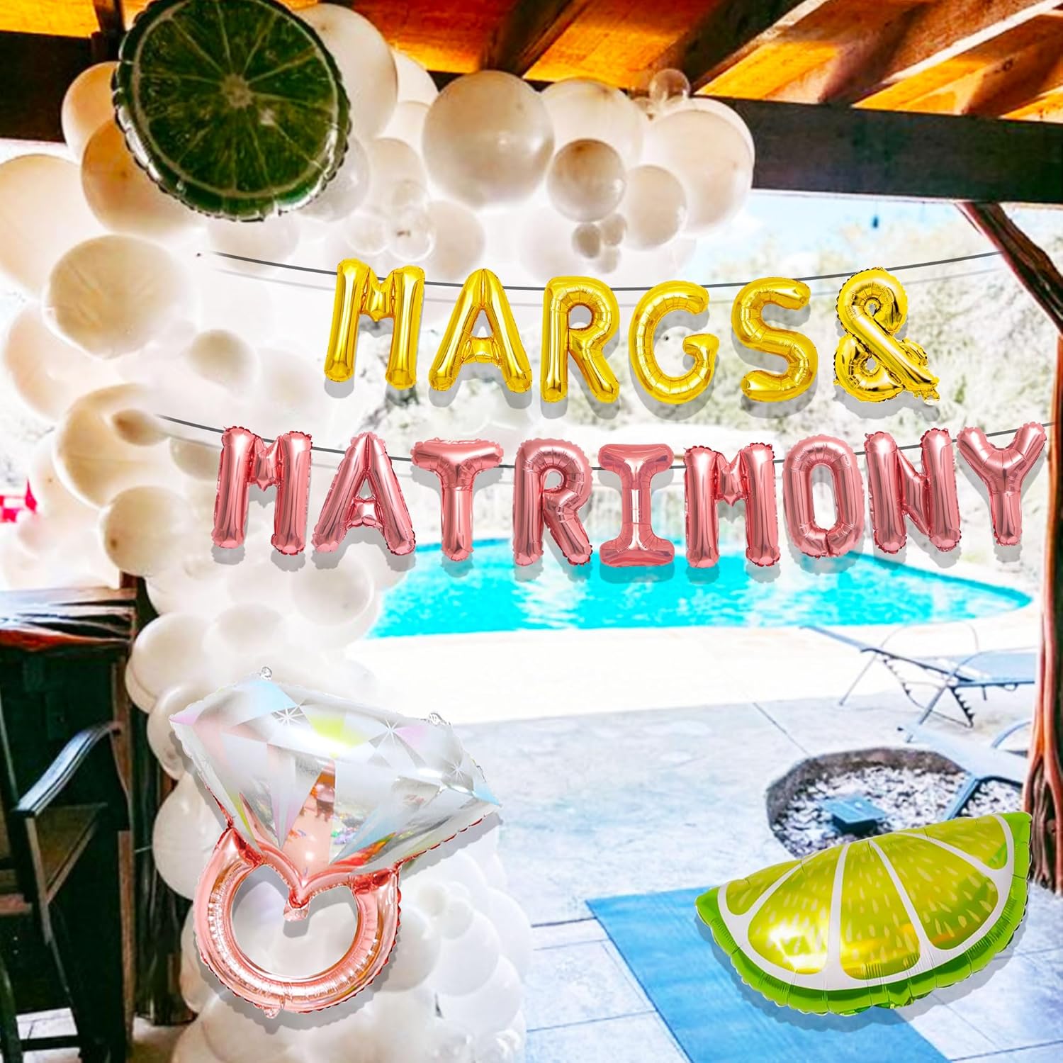 JeVenis Margarita and Matrimony Bachelorette Balloons