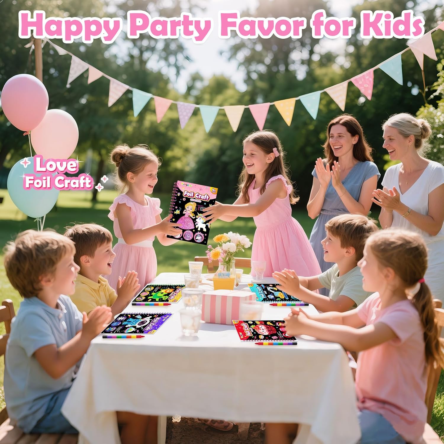 FUNNYBG Foil Art Craft Kit for Kids - Princess Design