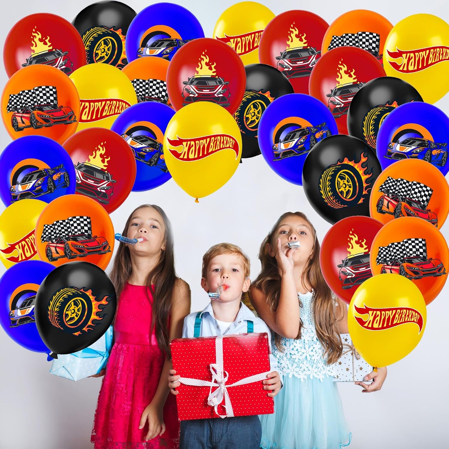 35Pcs Car Party Balloons with 5 Styles