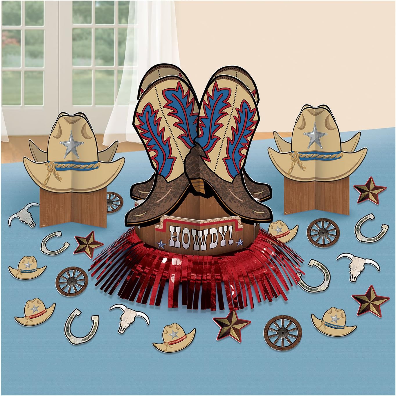 Western Table Decorating Kit - Stylish Event Centerpiece