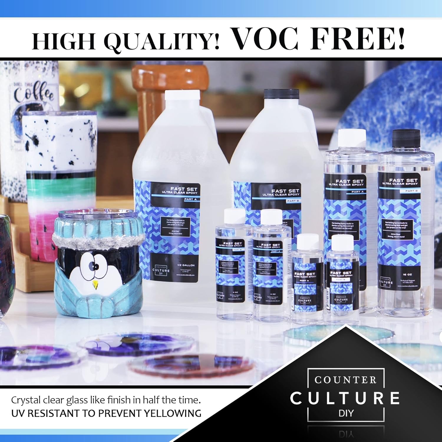 Counter Culture DIY Fast Set Epoxy Resin 1 Gallon Kit