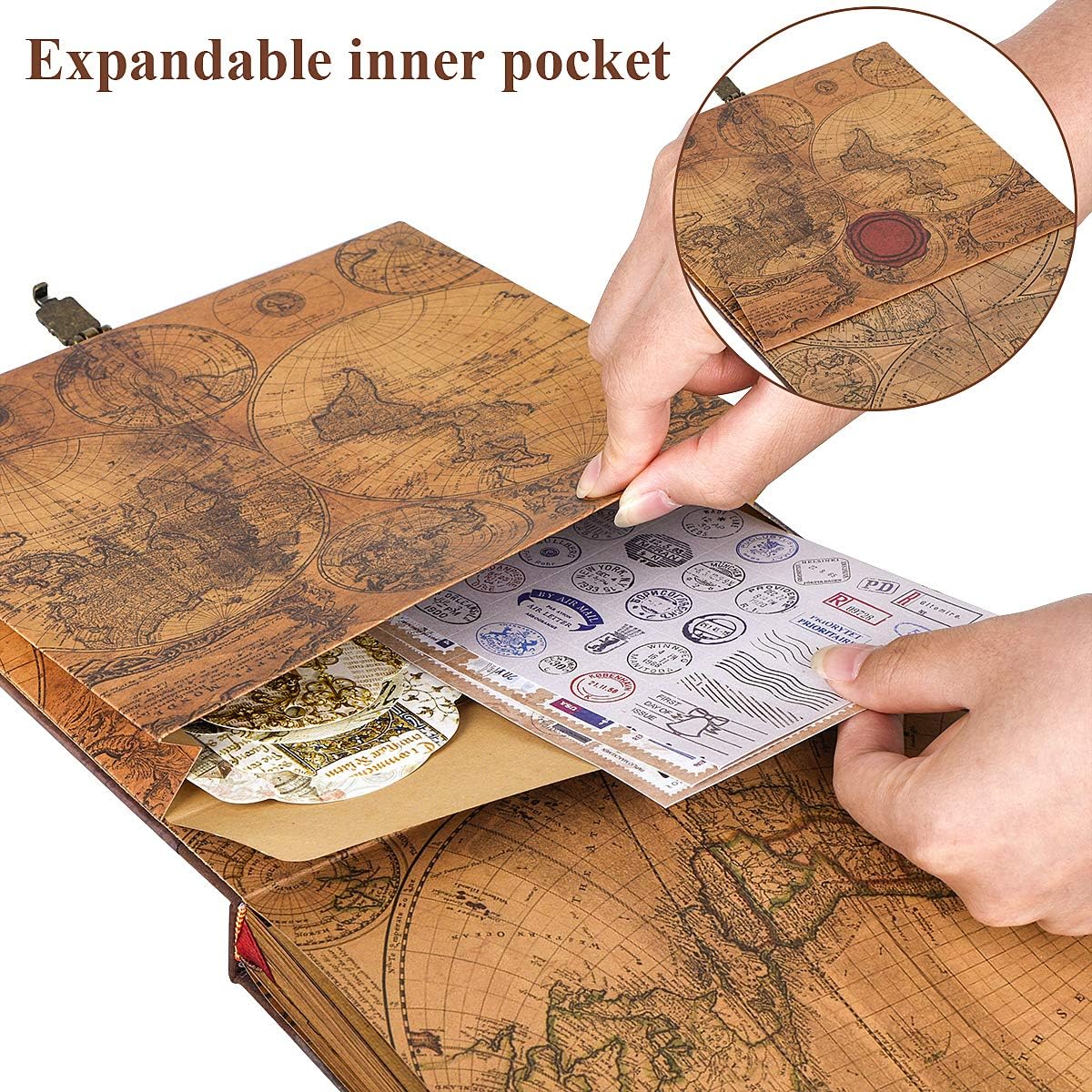 Retro Style Travel Photo Book with Gift Box