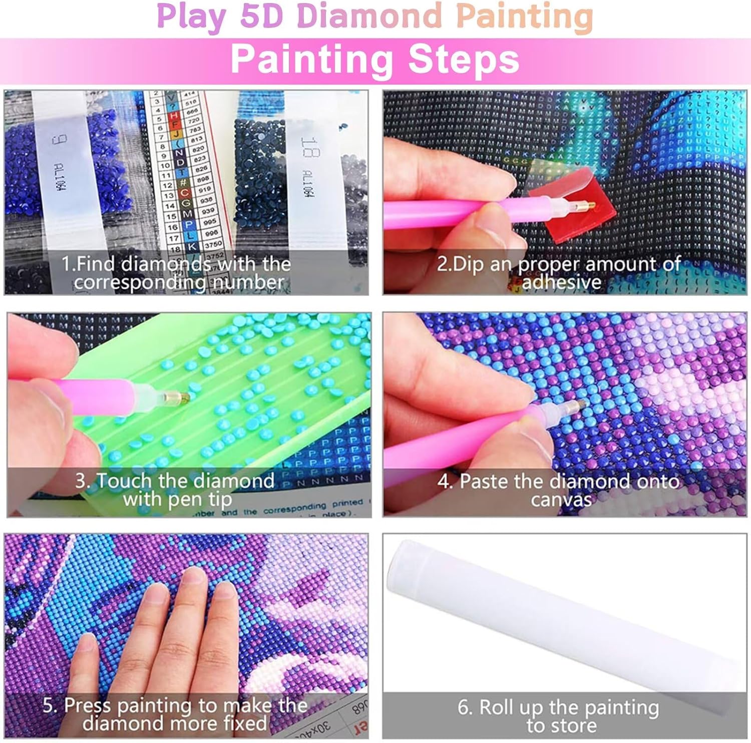 5D Diamond Painting Kit Vintage Bunny 8x12inch