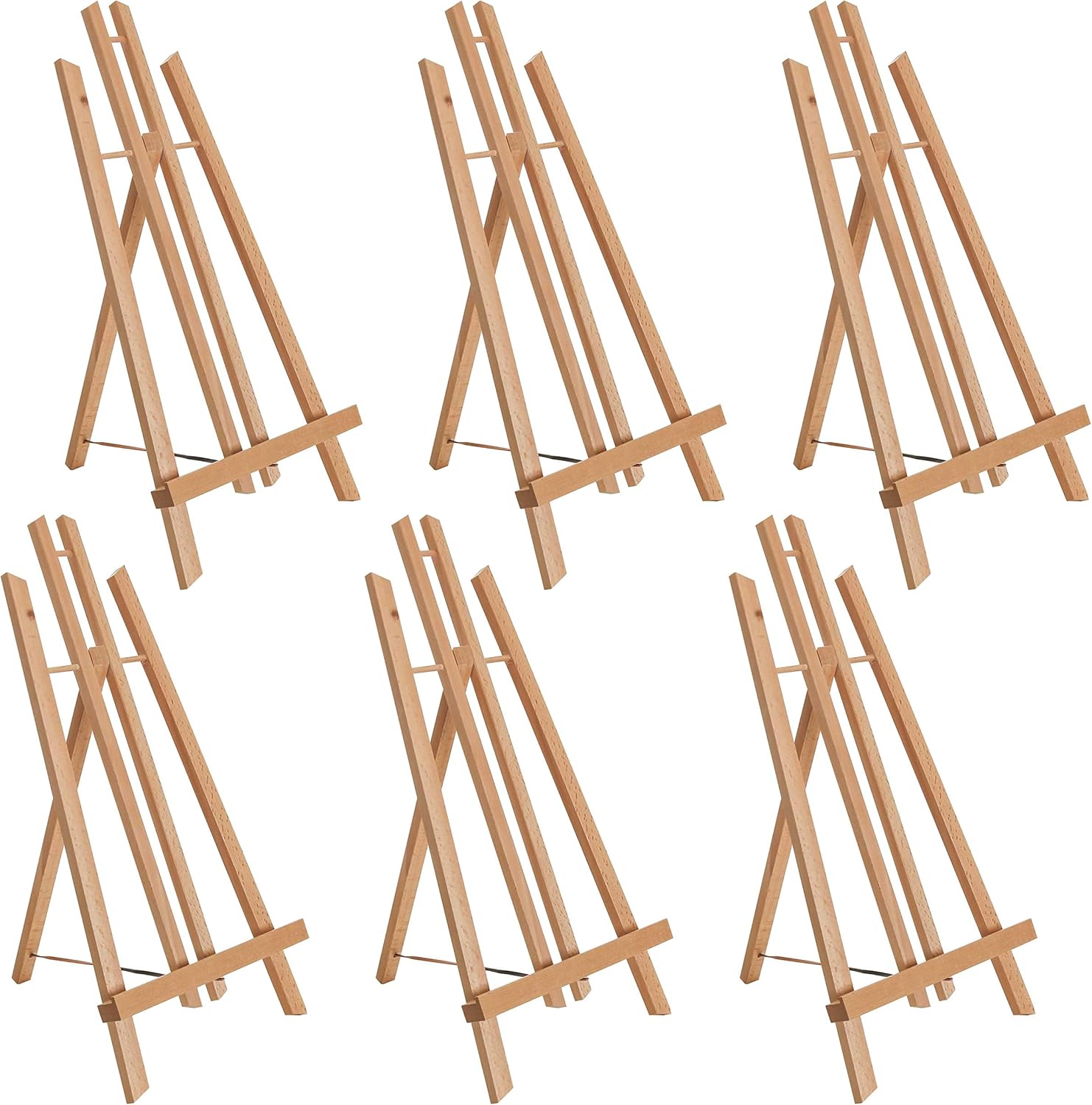 US Art Supply 18 Large Tabletop Easel Pack of 6