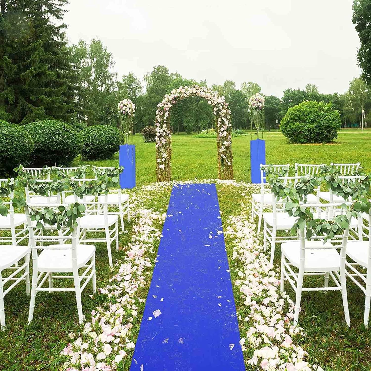Blue Carpet Runner for Wedding Ceremony and Party