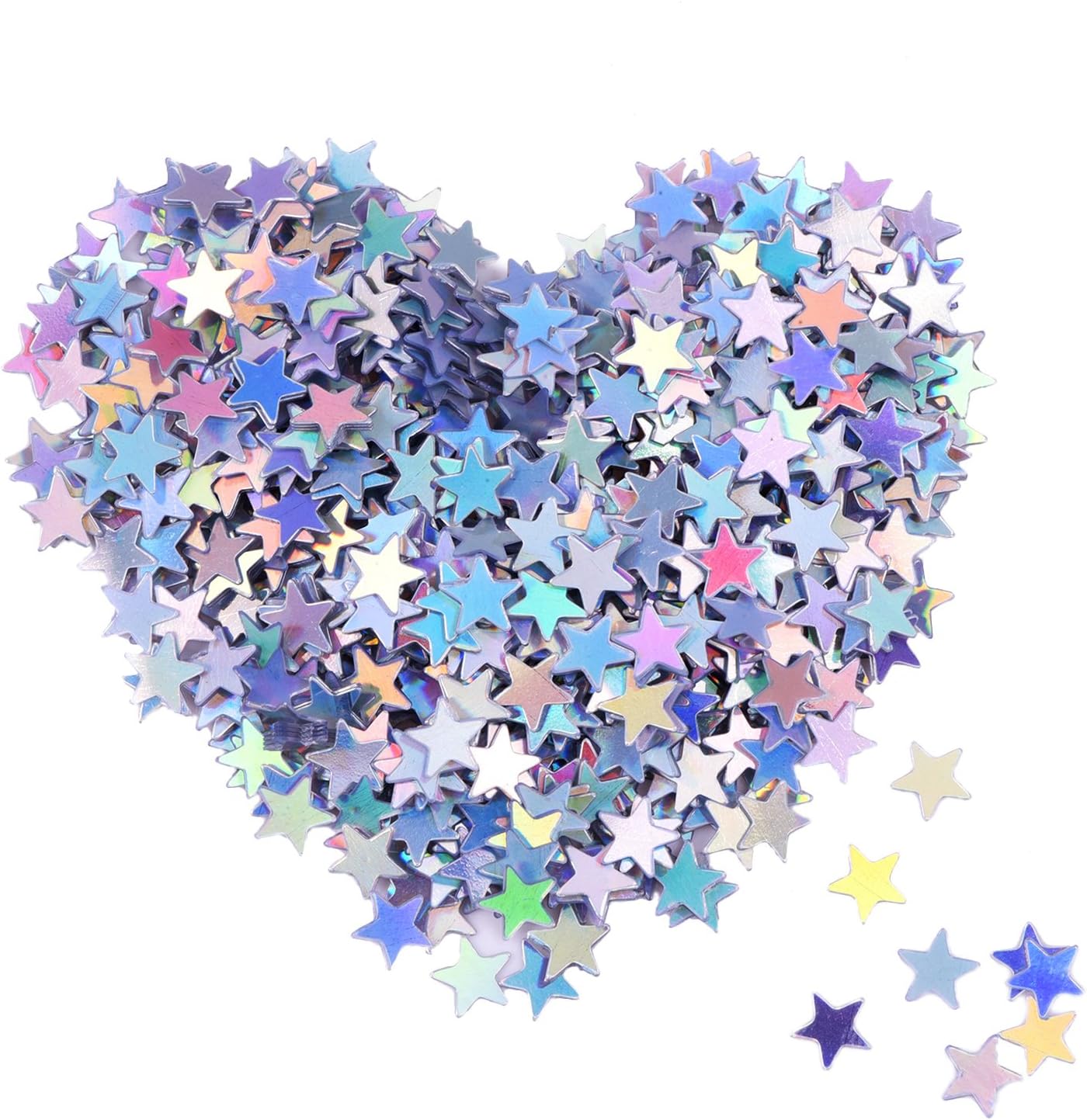 EBOOT Multicolor Holographic Star Confetti 14 Inch