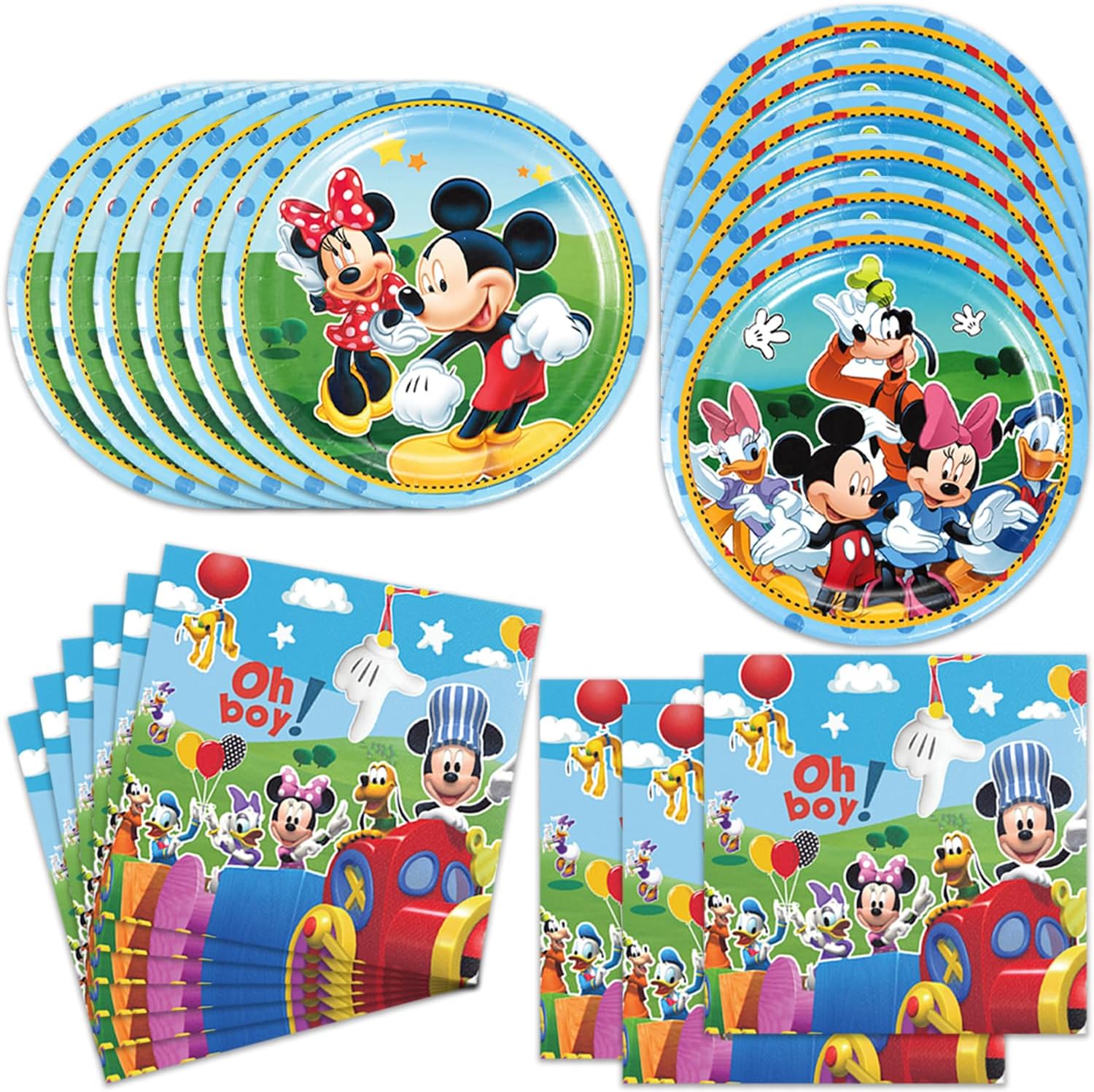 40 Pack Mickey Party Supplies 20 Plates 20 Napkins