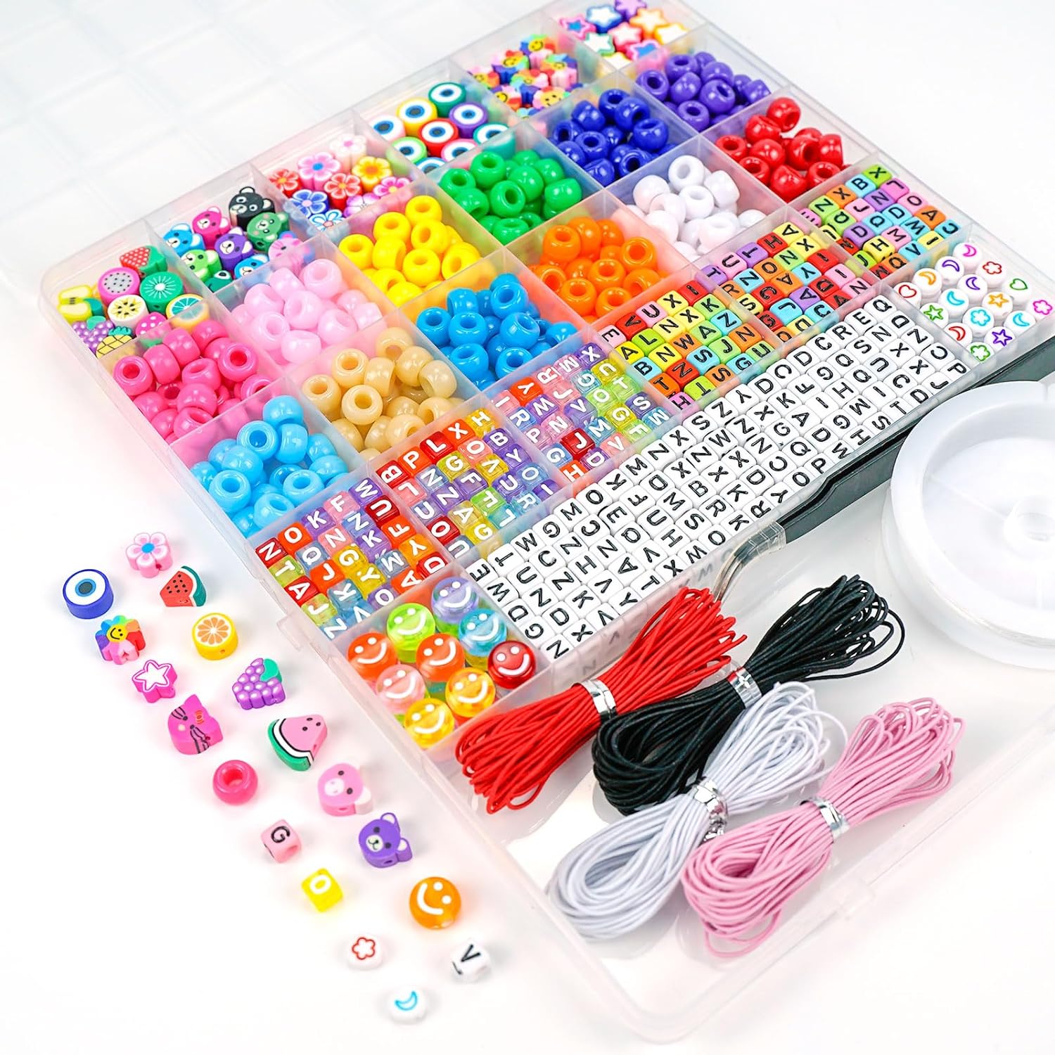 Dowsabel Bracelet Making Kit with 300 Pony Beads