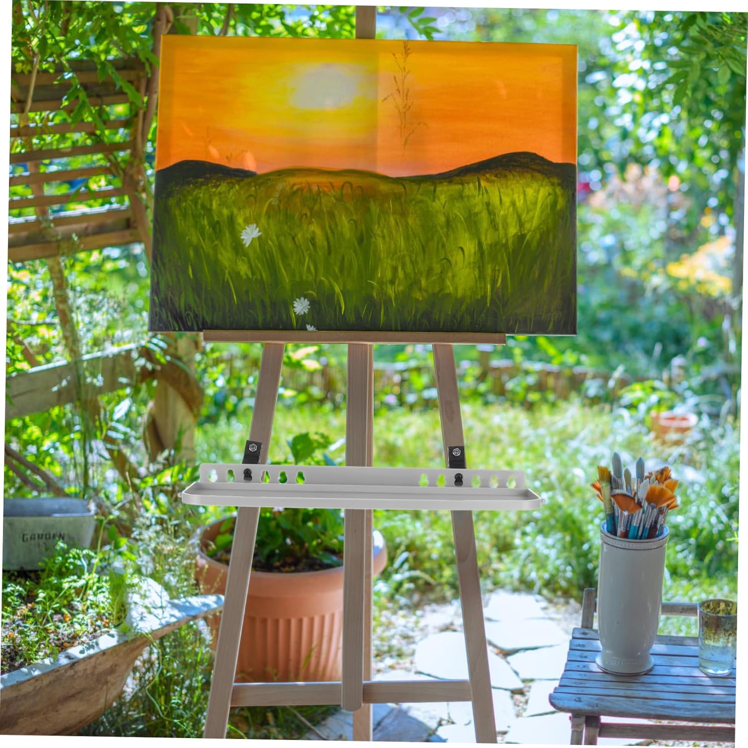 Tempnap Easel Tray with Hand Crank for Painting