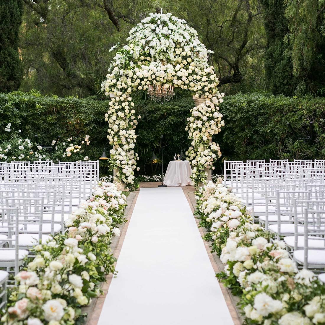 Venker Wedding Aisle Runner 100ftx3ft White Printing