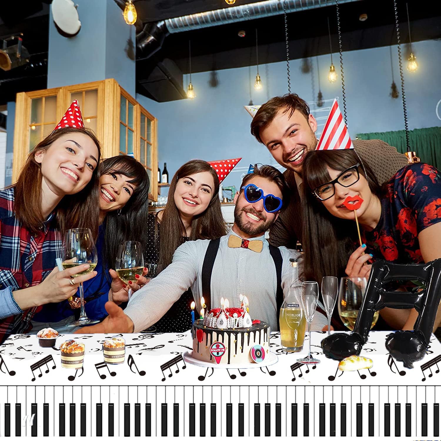 GZAMOF Music Theme Party Decorations Pack