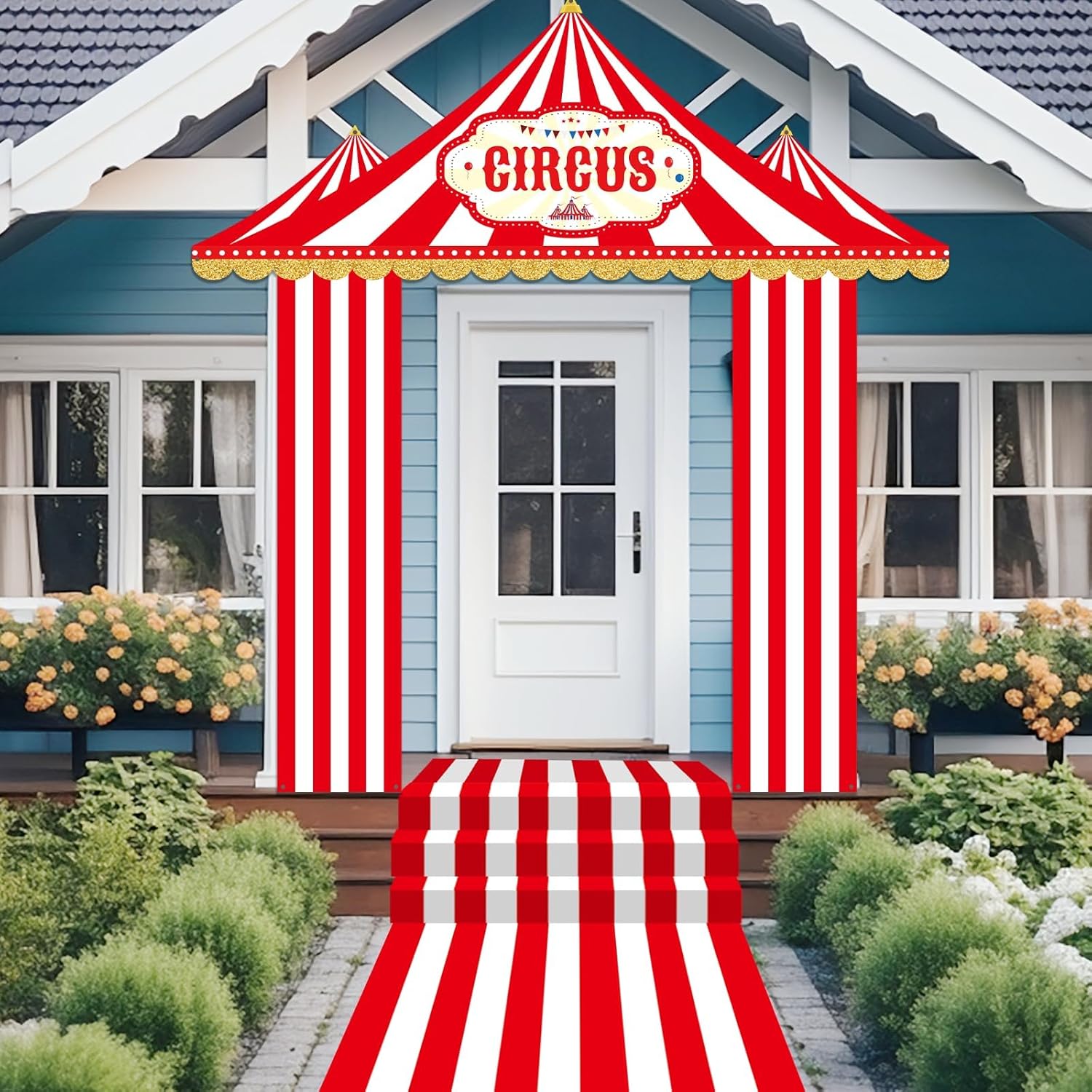 4 Pcs Circus Tent Decorations for Birthday Party