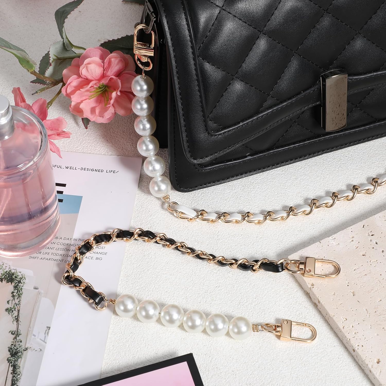 TIESOME 2 Pcs Bag Extender Chain for Handbags