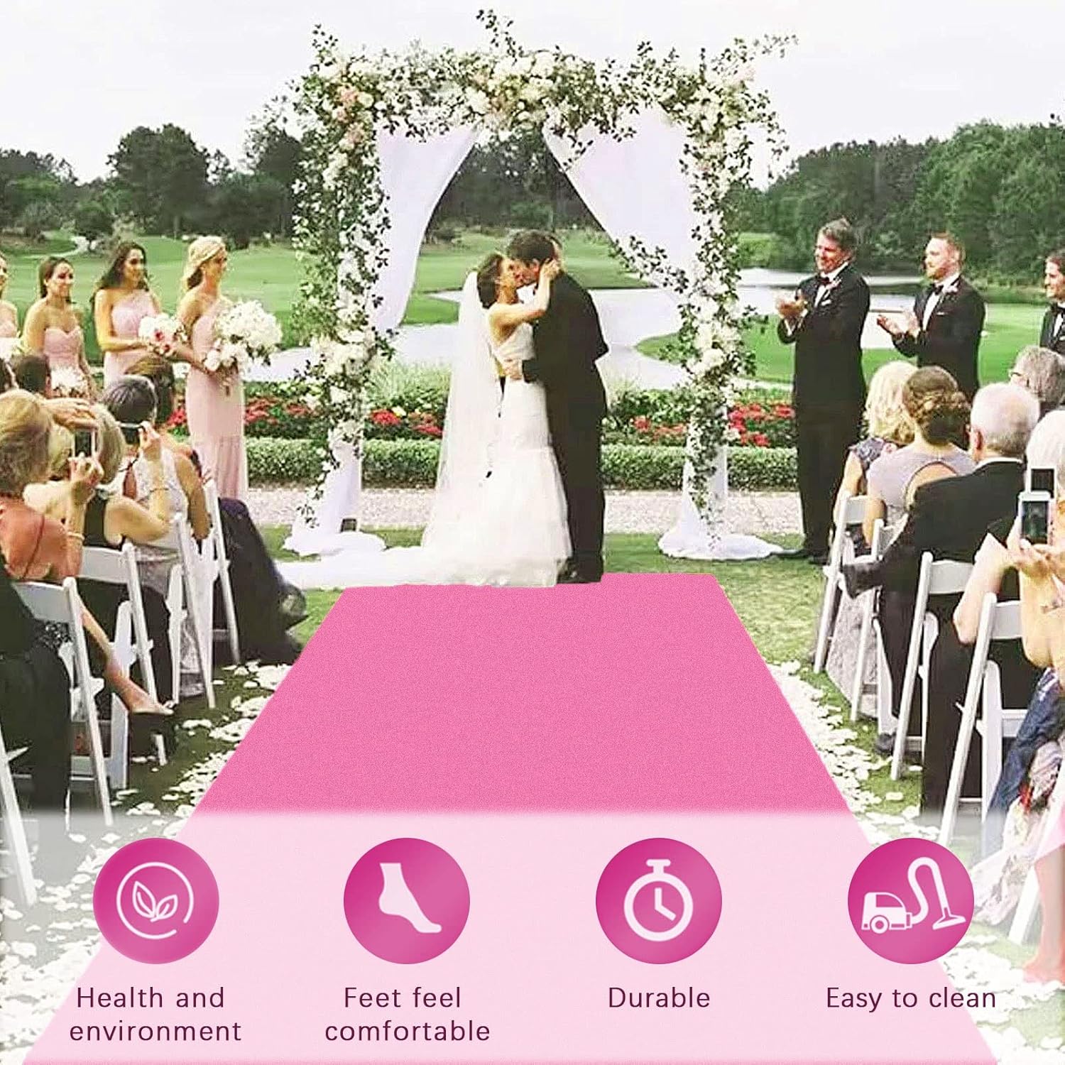 Pink Wedding Aisle Runner Carpet Rug Roll